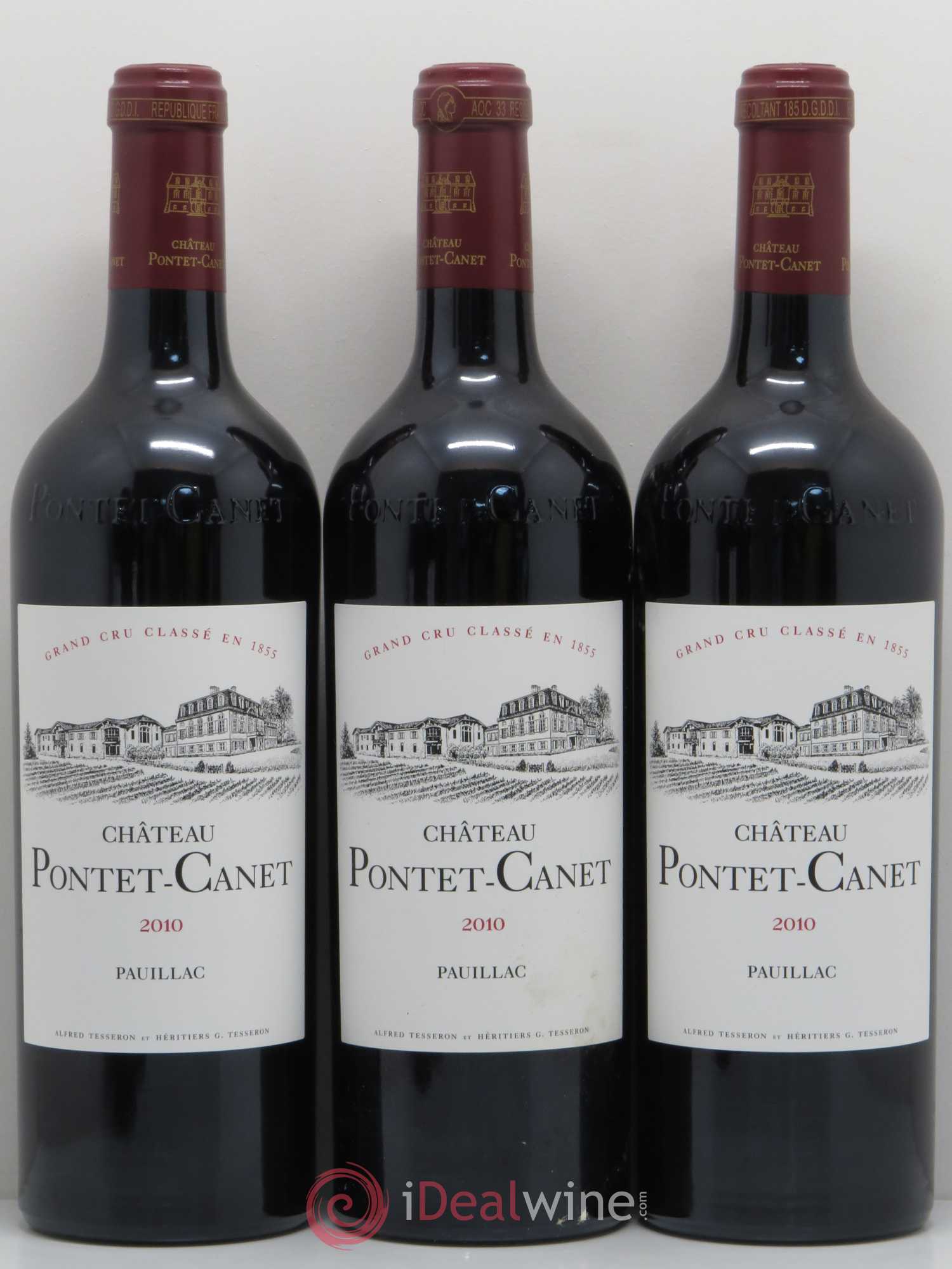 Château Pontet Canet 5ème Grand Cru Classé 2010 - Lot de 6 bouteilles - 1