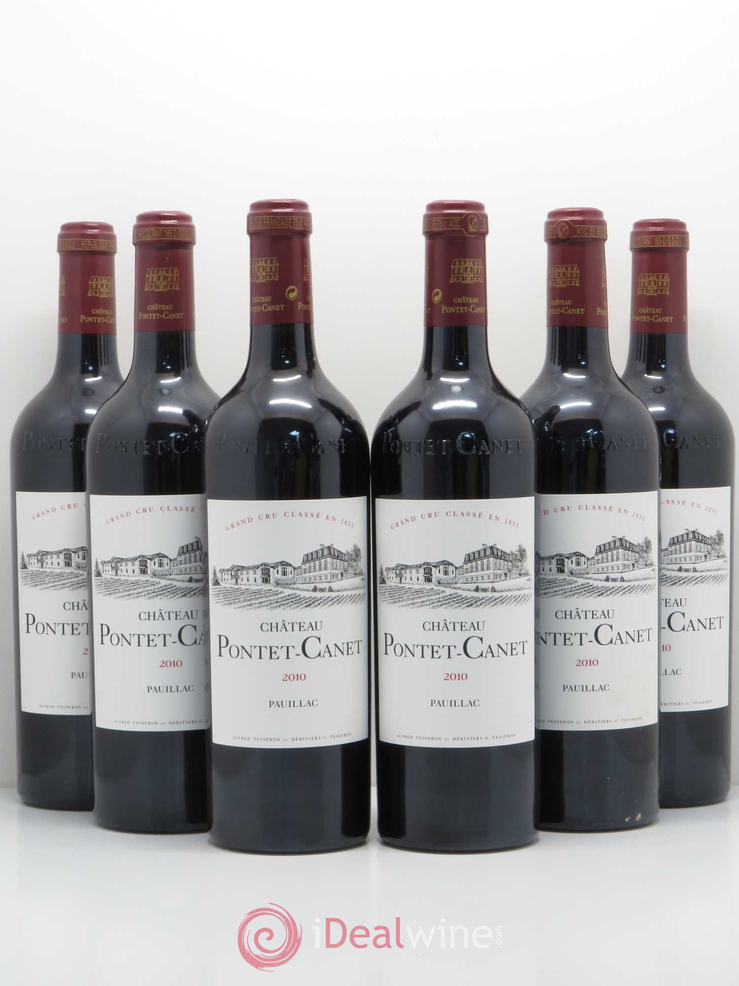 Château Pontet Canet 5ème Grand Cru Classé 2010 - Lot de 6 bouteilles - 0
