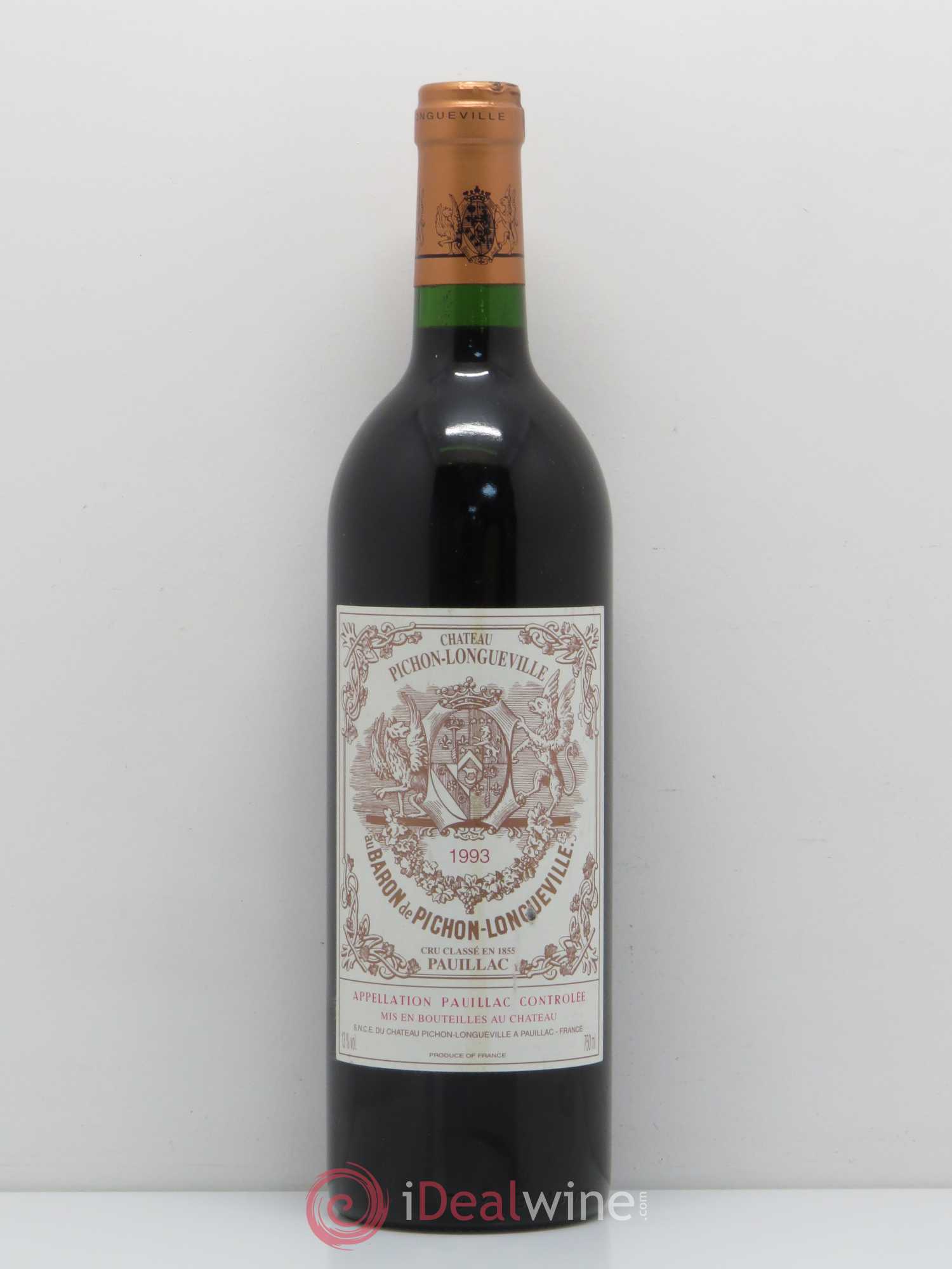 Pichon Longueville Baron 2ème Grand Cru Classé 1993 - Lot de 1 bouteille - 0
