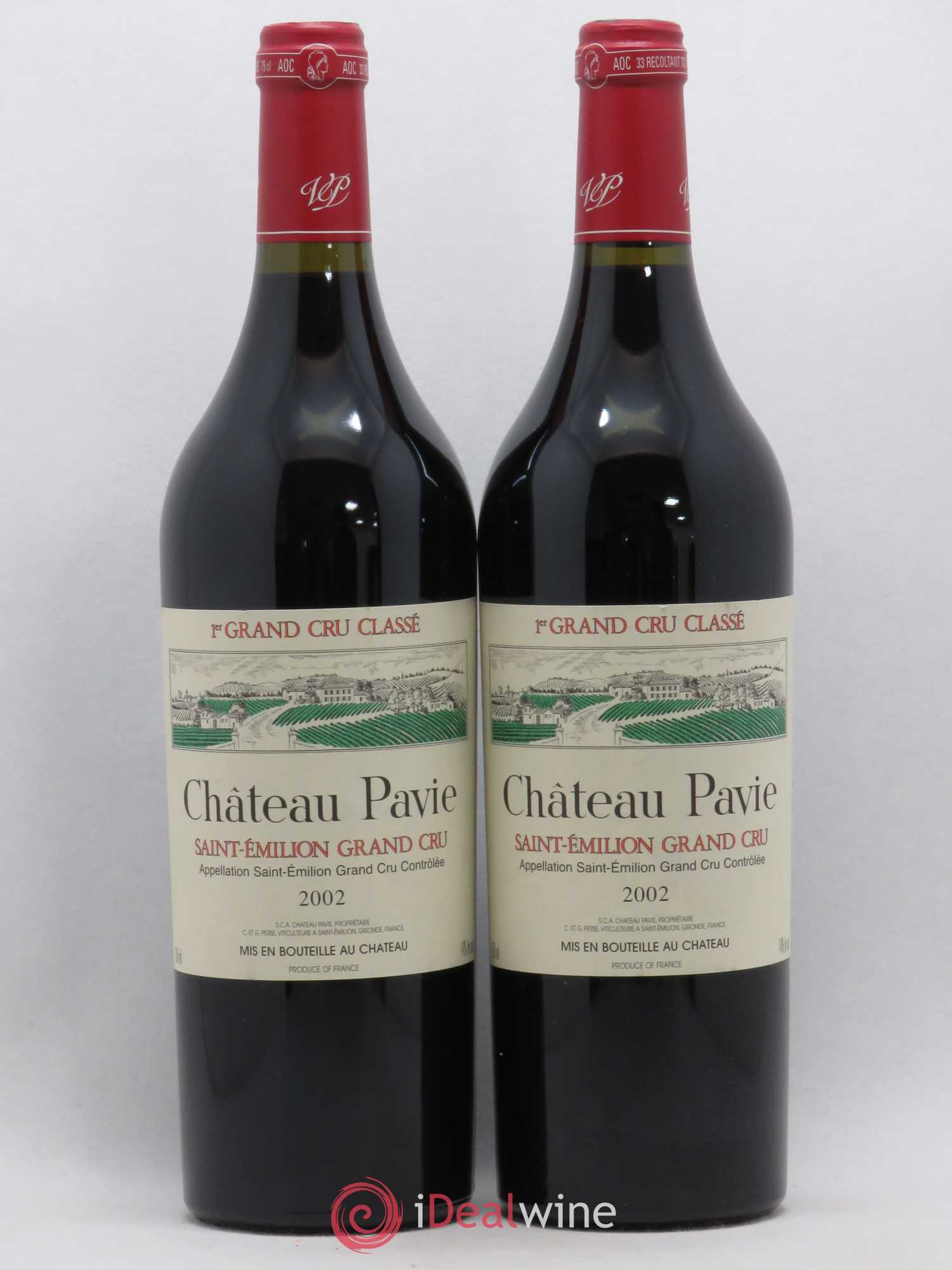 Château Pavie 1er Grand Cru Classé A 2002 - Lot de 2 bouteilles - 0