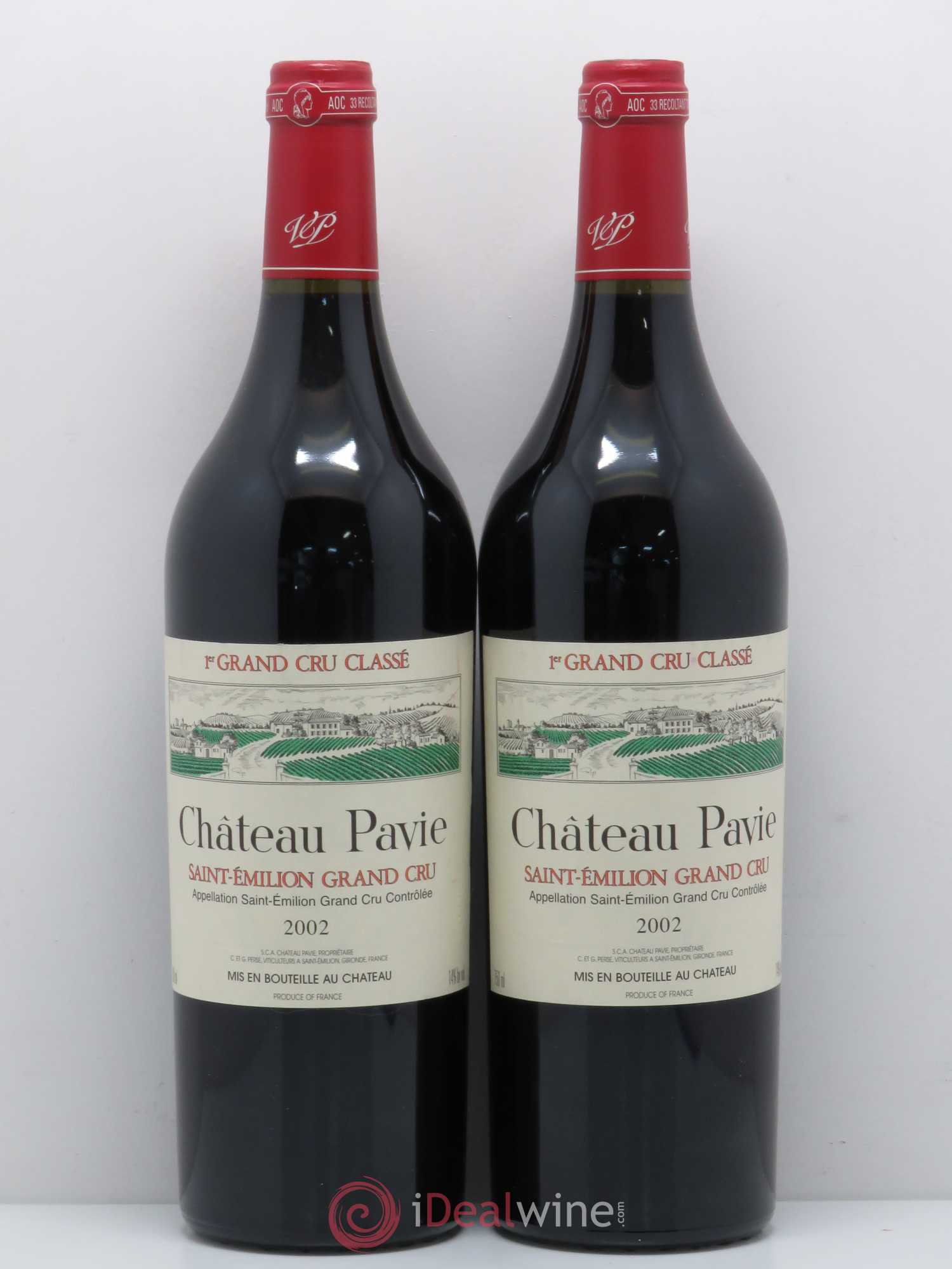 Château Pavie 1er Grand Cru Classé A 2002 - Lot de 2 bouteilles - 0