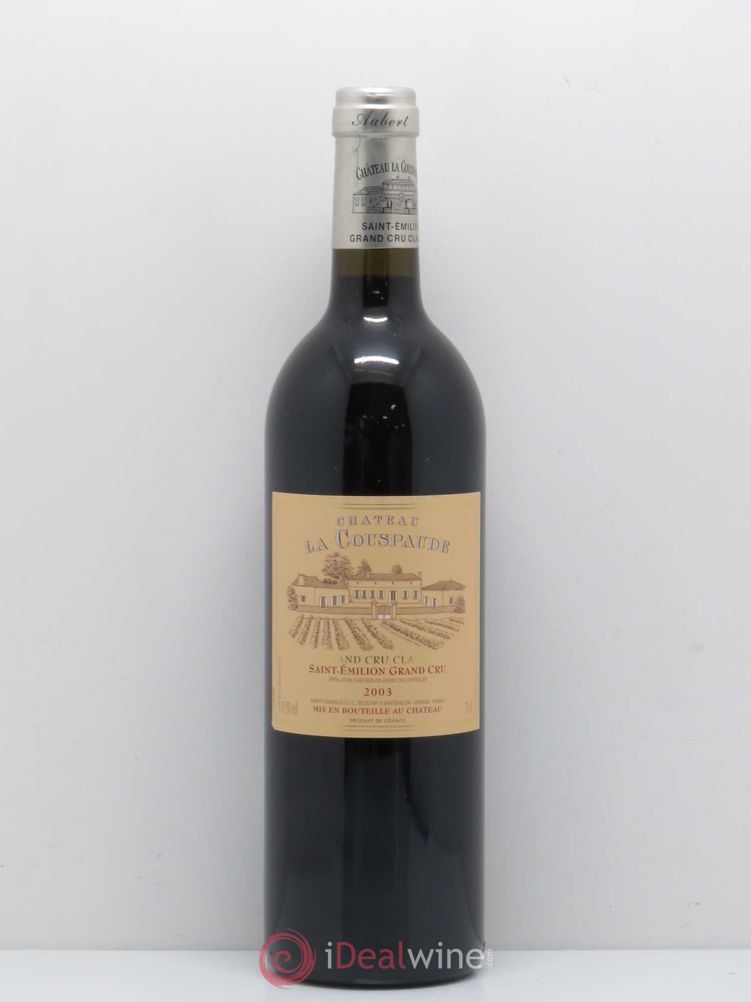 Château la Couspaude Grand Cru Classé 2003 - Lot de 1 bouteille - 0