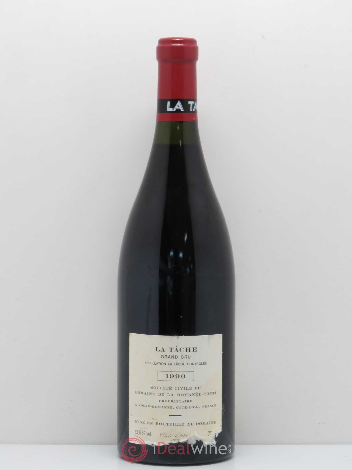 La Tâche Grand Cru Domaine de la Romanée-Conti 1990 - Lot de 1 bouteille - 1