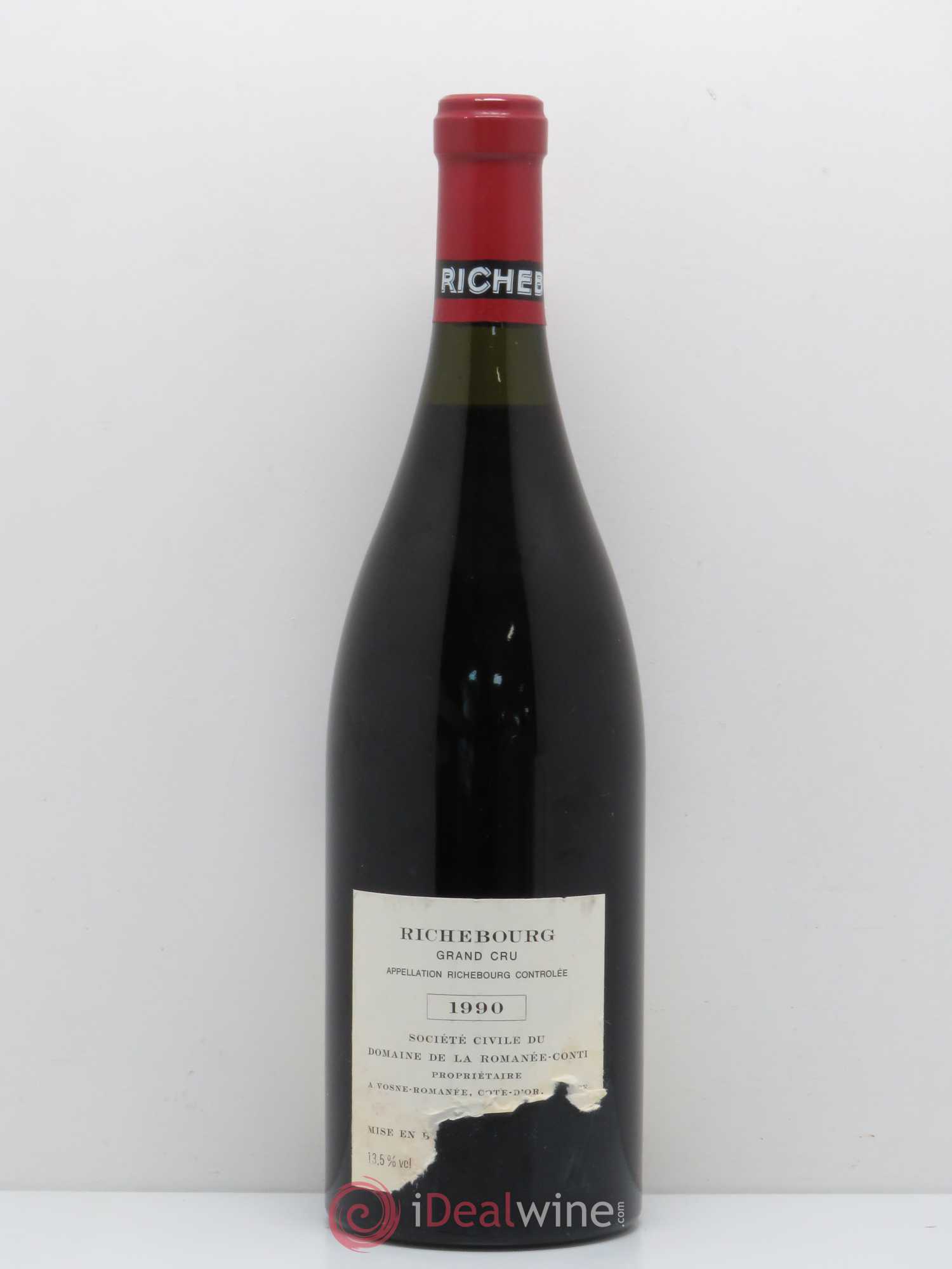 Richebourg Grand Cru Domaine de la Romanée-Conti 1990 - Lot de 1 bouteille - 1