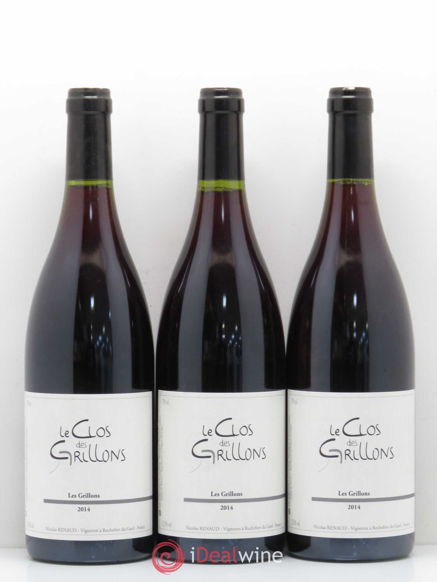 Côtes-du-Rhône Le Clos des Grillons Nicolas Renaud 2014 - Posten von 3 Flaschen - 0