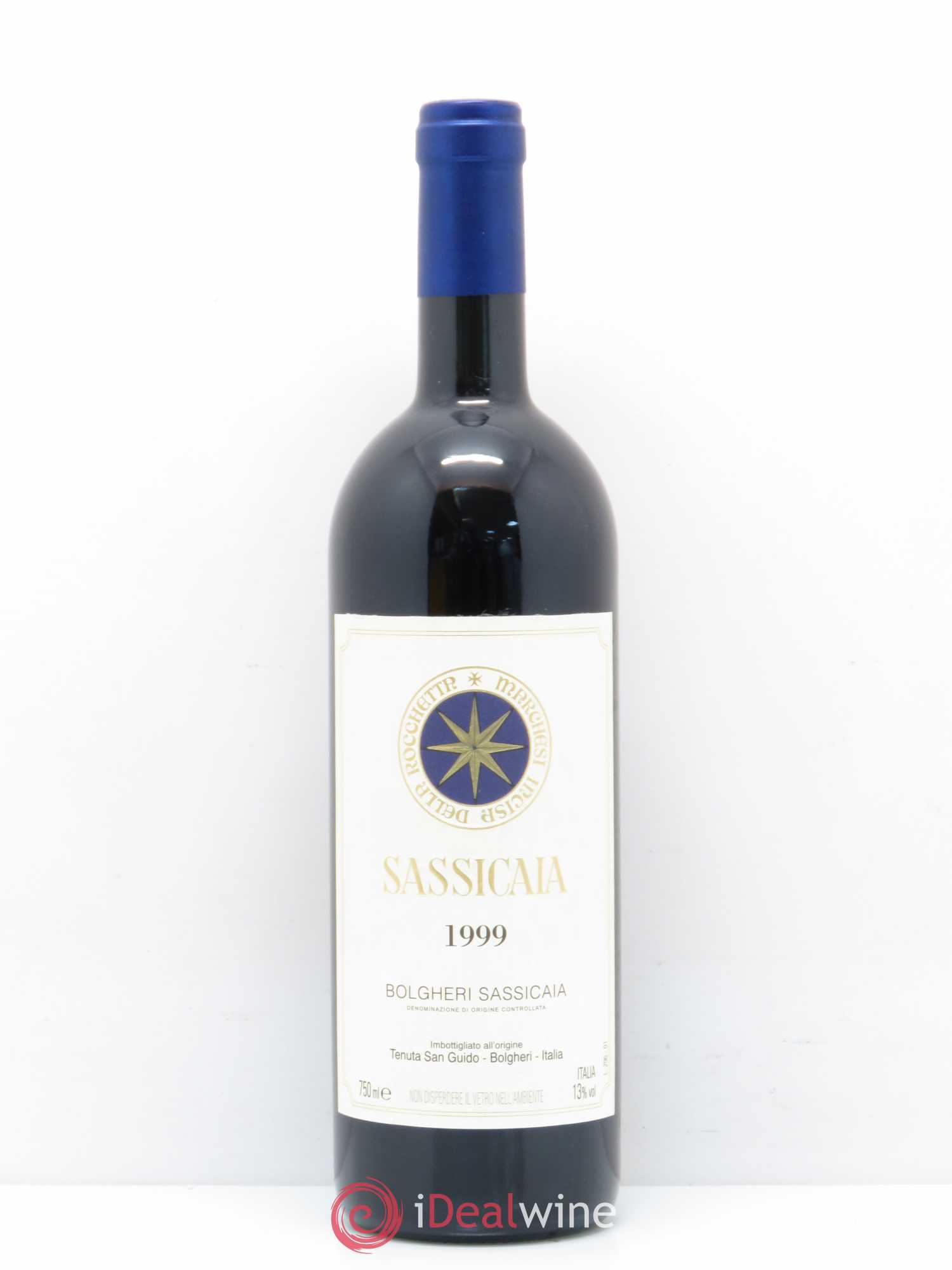Bolgheri DOC Sassicaia Tenuta San Guido 1999 - Lot de 1 bouteille - 0