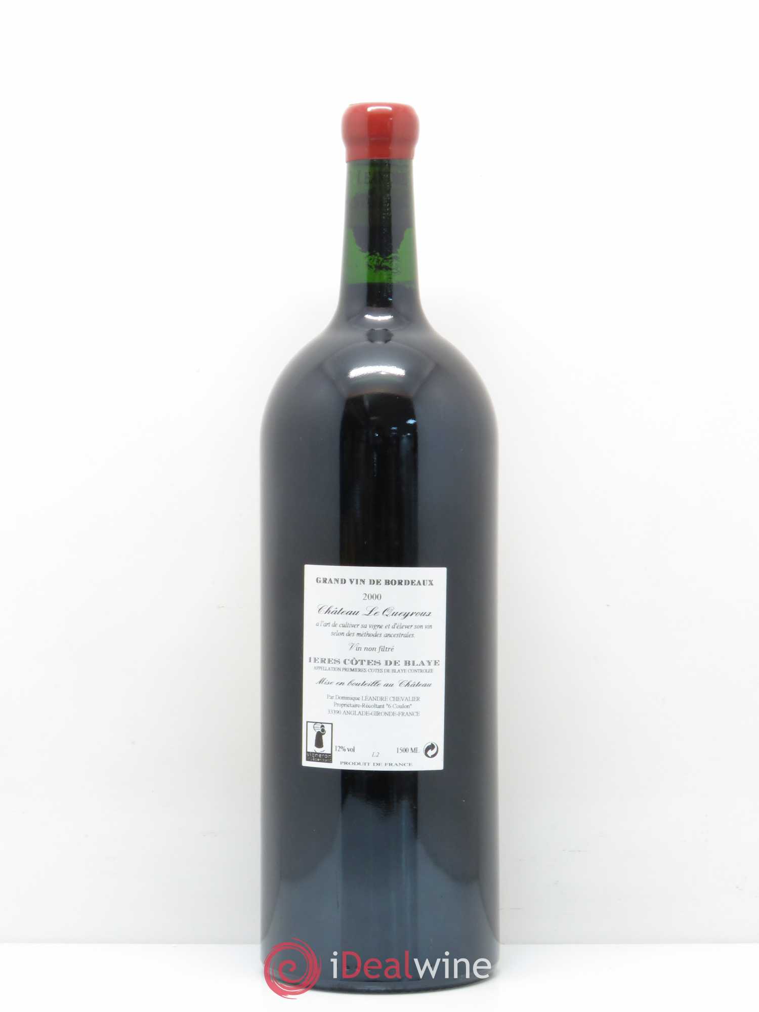 Premières-Côtes-de-Blaye (Blaye-Côtes-de-Bordeaux) Le Joyau du Chateau Le Queyroux 2000 - Posten von 1 Magnum - 1