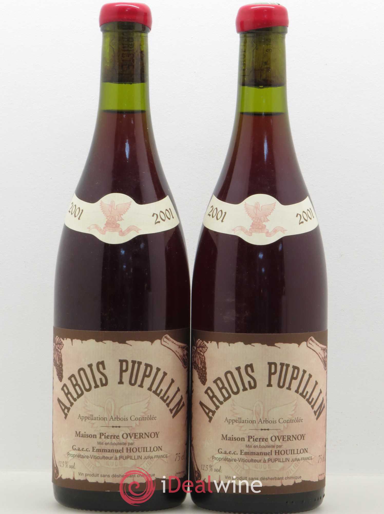 Arbois-Pupillin Poulsard (cire rouge) Overnoy-Houillon (Domaine) 2001 - Lot de 2 bouteilles - 0