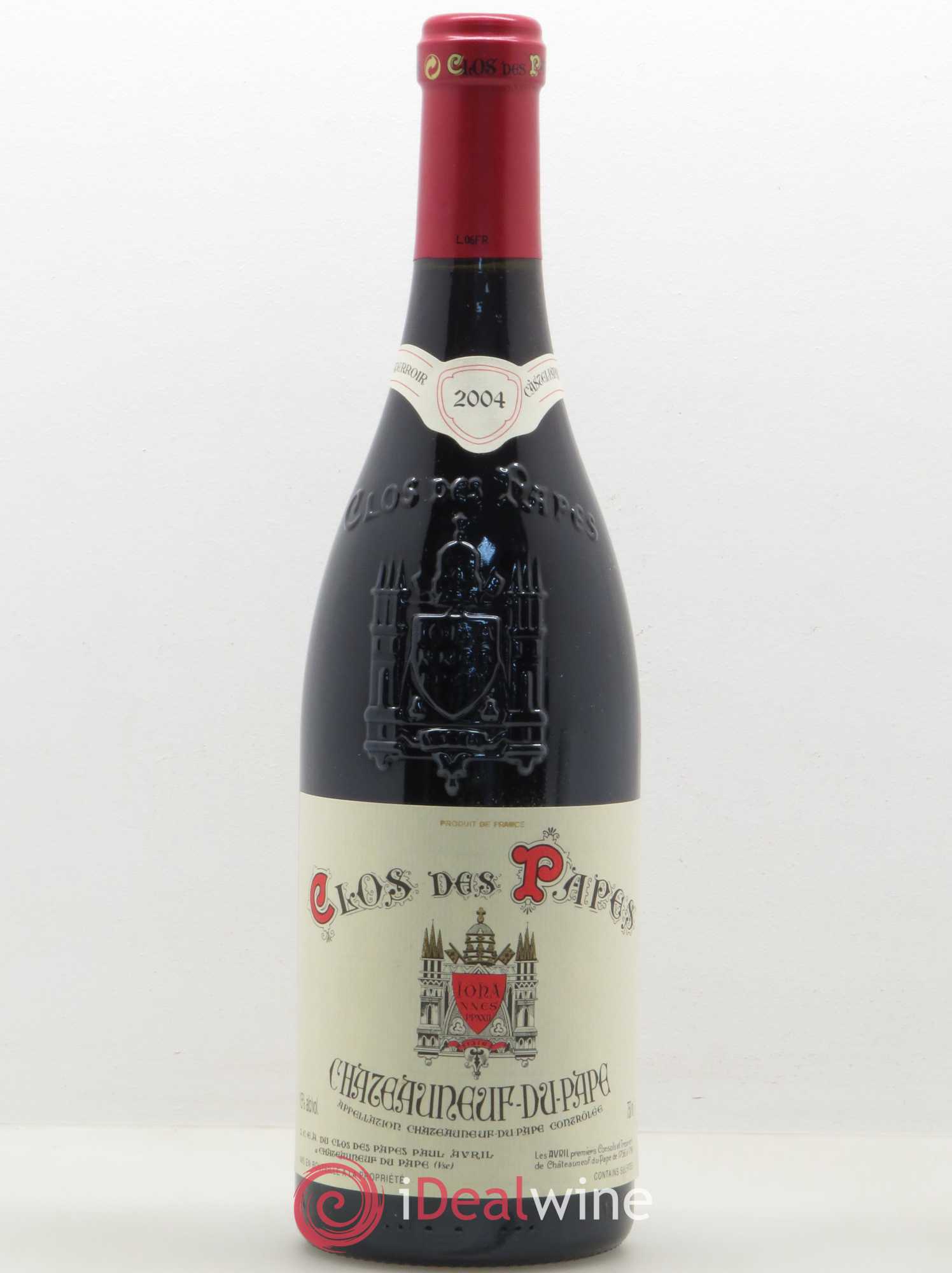 Châteauneuf-du-Pape Clos des Papes - Paul Avril 2004 - Lot de 1 bouteille - 0