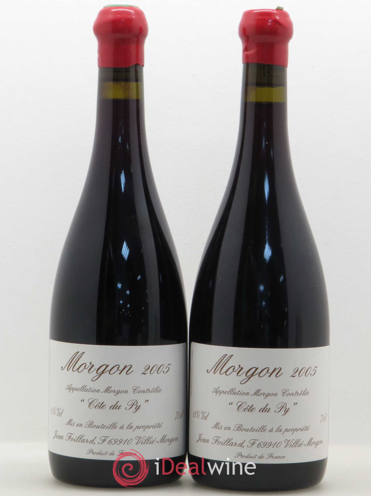 Morgon Côte du Py Jean Foillard 2005 - Lot de 2 bouteilles - 0
