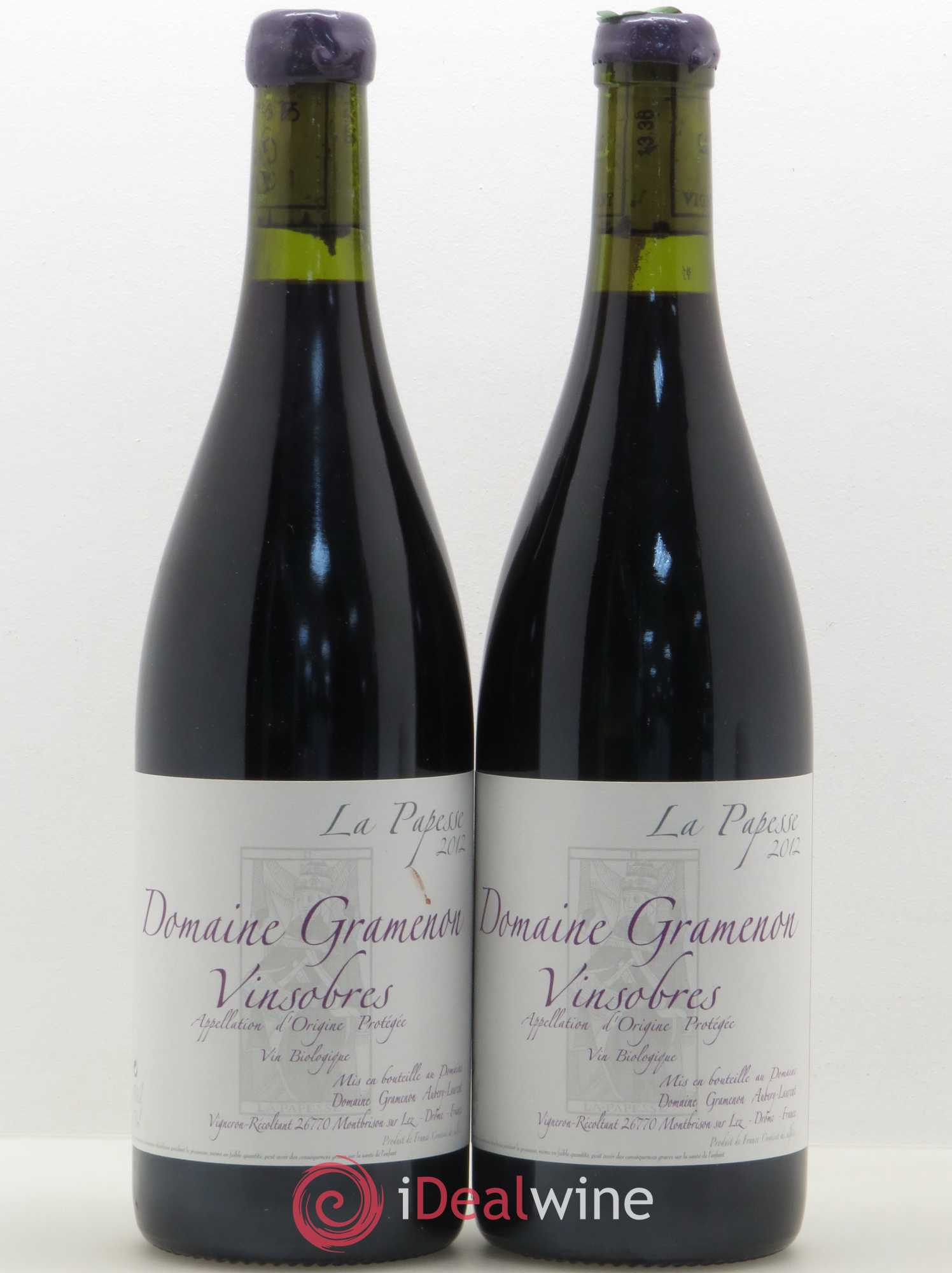 Vinsobres La Papesse Gramenon (Domaine) 2012 - Lot de 2 bouteilles - 0