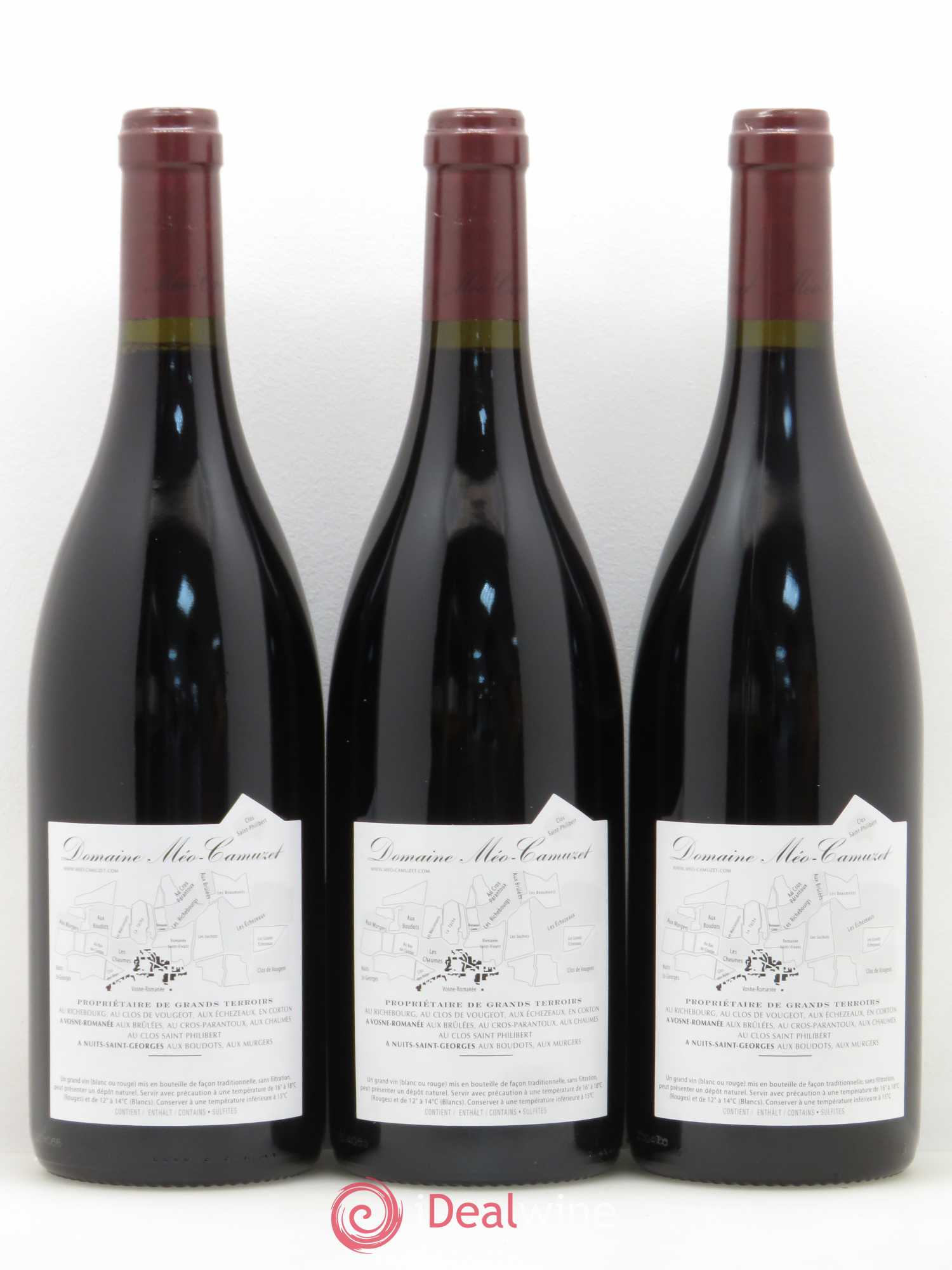 Vosne-Romanée 1er Cru Les Chaumes Méo-Camuzet (Domaine) 2015 - Lot de 3 bouteilles - 1