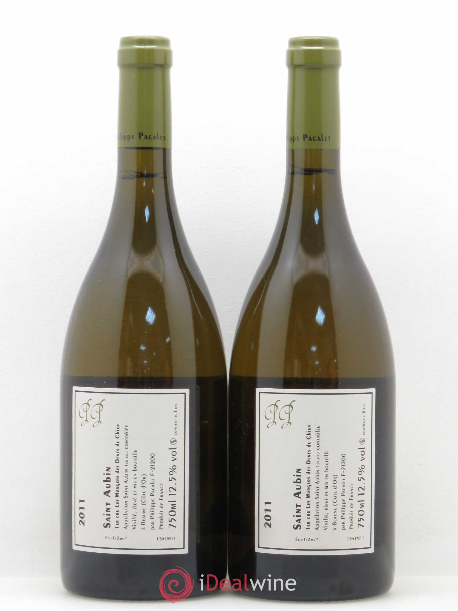 Saint-Aubin 1er Cru Dent De Chien Pacalet 2011 - Posten von 2 Flaschen - 1