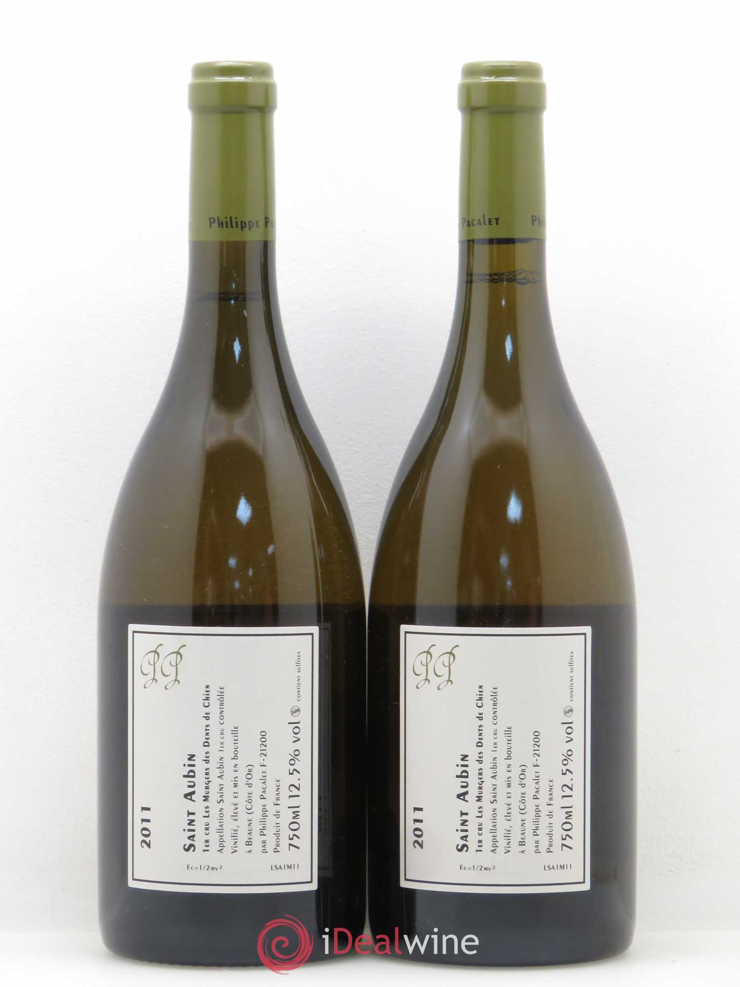 Saint-Aubin 1er Cru Dent De Chien Pacalet 2011 - Posten von 2 Flaschen - 1