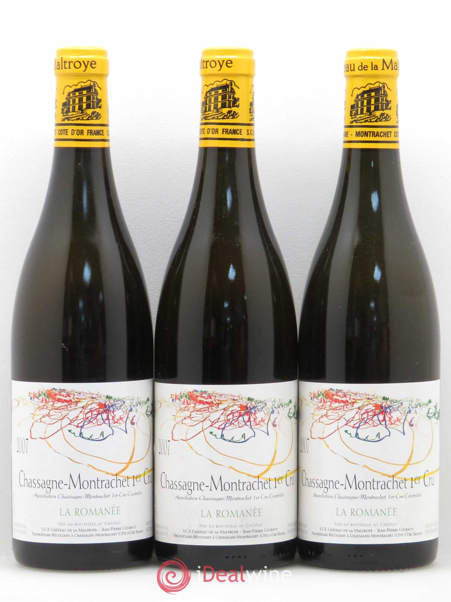 Chassagne-Montrachet 1er Cru La Romanée Château De La Maltroye 2007 - Lotto di 12 bottiglie - 2