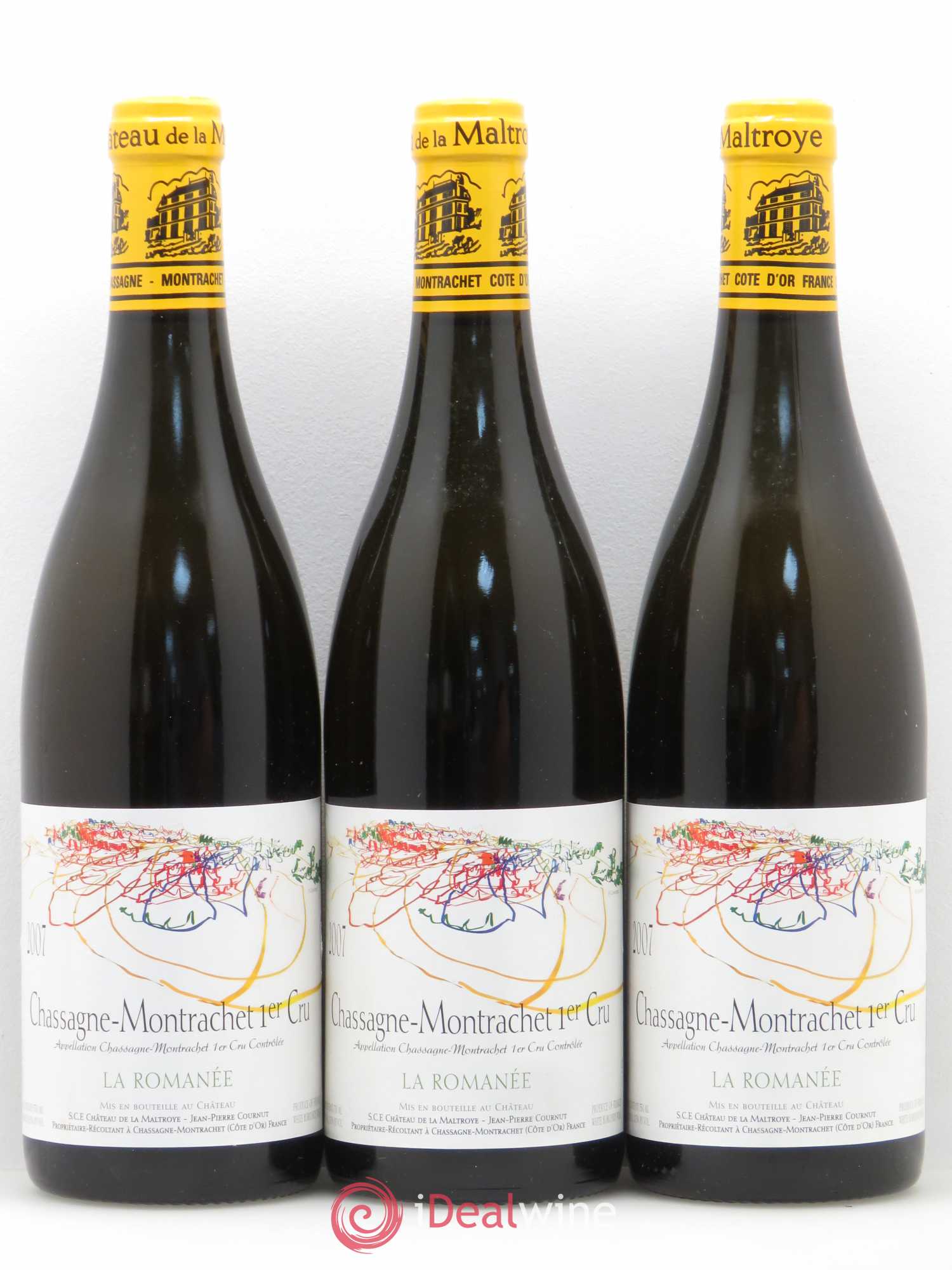 Chassagne-Montrachet 1er Cru La Romanée Château De La Maltroye 2007 - Lotto di 12 bottiglie - 4