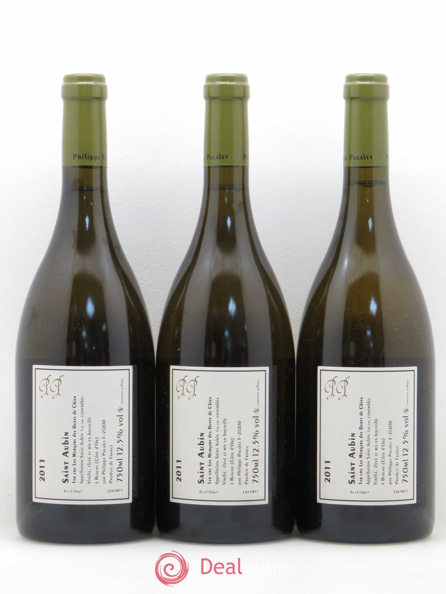 Saint-Aubin 1er Cru Dent De Chien Pacalet 2011 - Posten von 6 Flaschen - 2