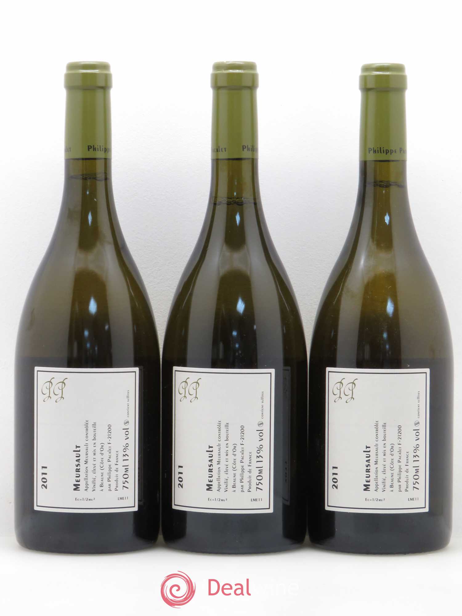 Meursault Pacalet 2011 - Lot de 3 bouteilles - 1