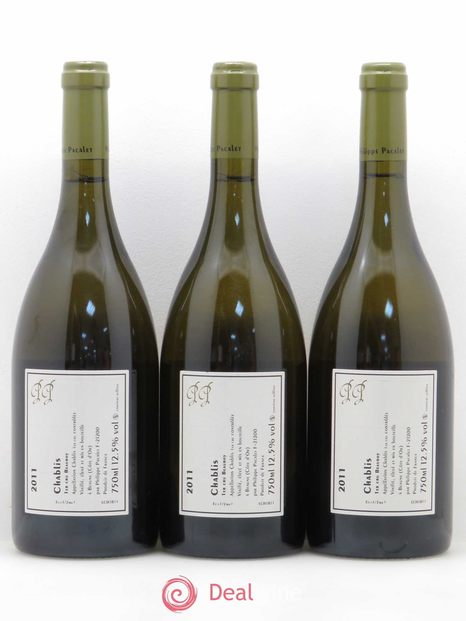 Chablis 1er Cru Beauroy Pacalet 2011 - Posten von 3 Flaschen - 1