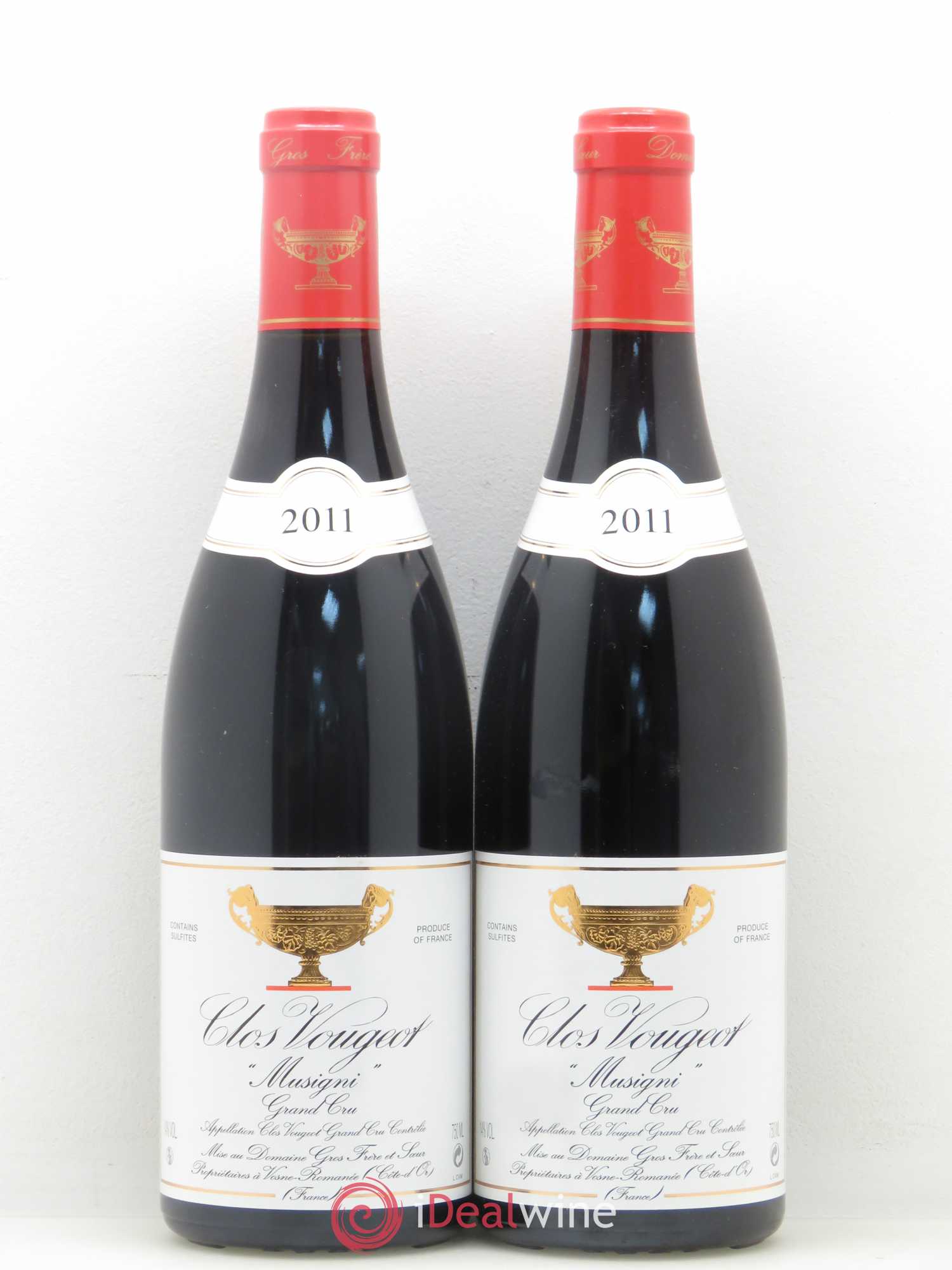 Clos de Vougeot Grand Cru Gros Frère & Soeur Musigni 2011 - Lot de 2 bouteilles - 0