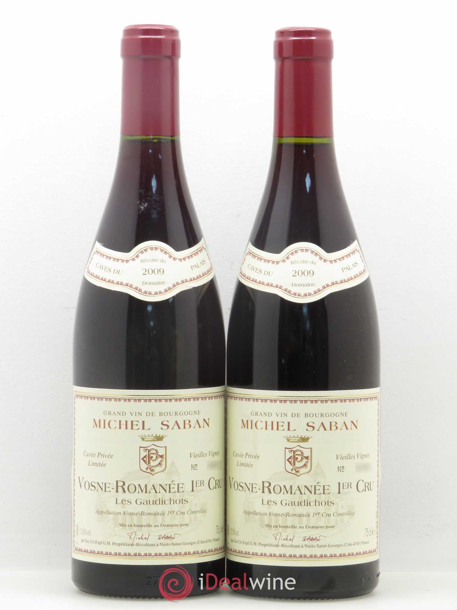 Vosne-Romanée 1er Cru Les Gaudichots Saban vieilles vignes 2009 - Posten von 2 Flaschen - 0