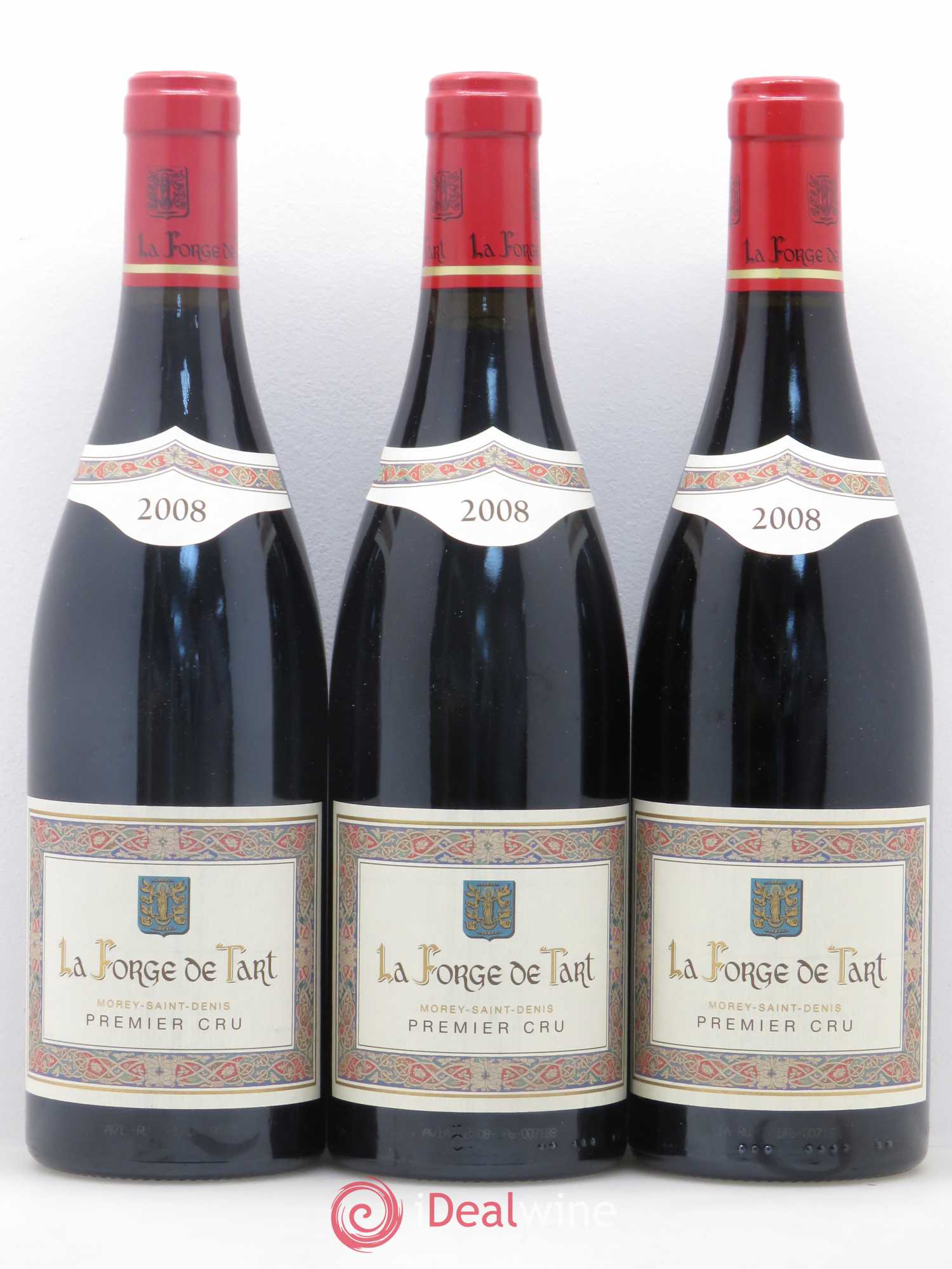 Morey-Saint-Denis 1er Cru La Forge de Tart Clos de Tart 2008 - Lot de 3 bouteilles - 0