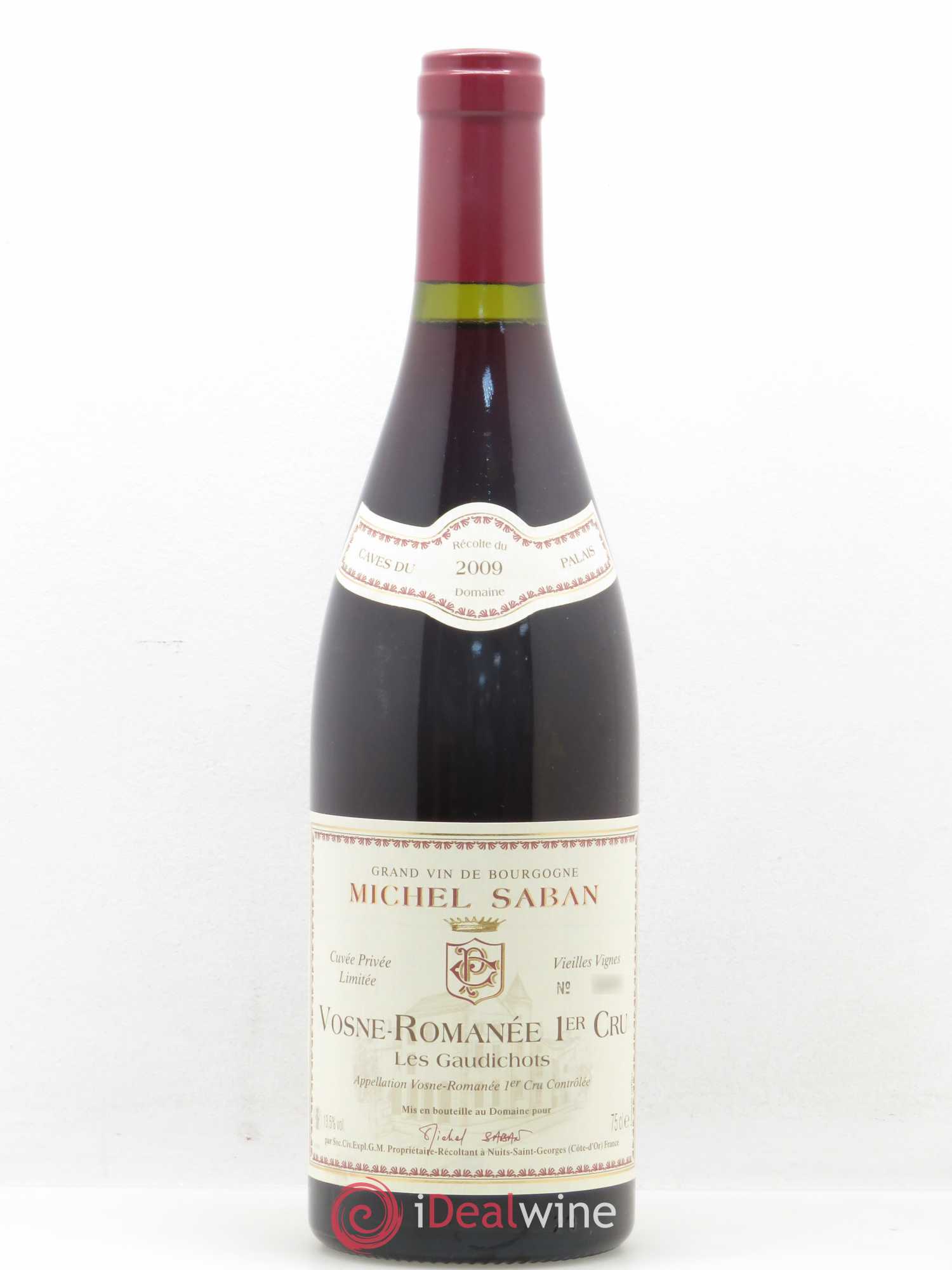 Vosne-Romanée 1er Cru Les Gaudichots Saban vieilles vignes 2009 - Posten von 1 Flasche - 0