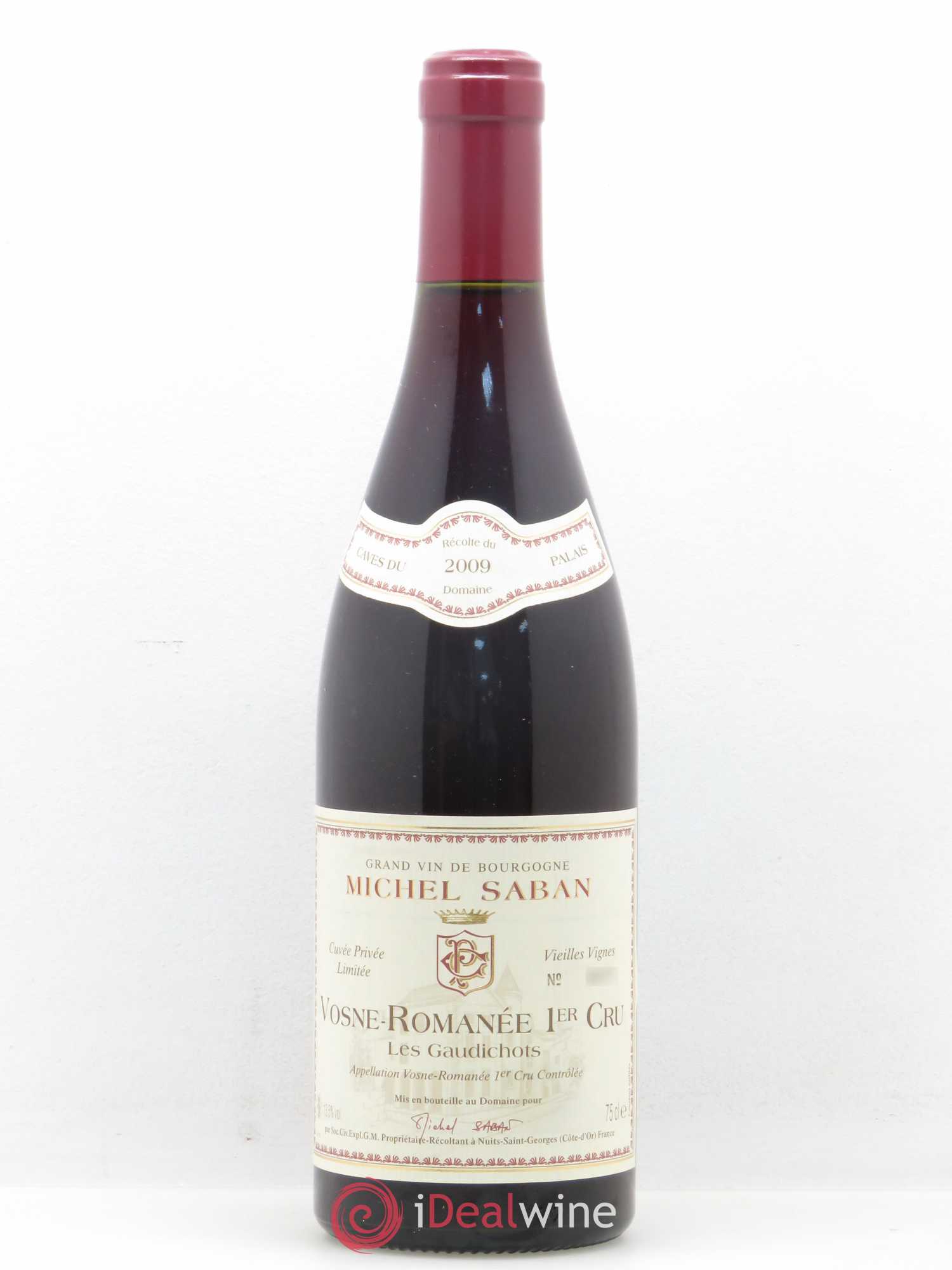 Vosne-Romanée 1er Cru Les Gaudichots Saban vieilles vignes 2009 - Posten von 1 Flasche - 0