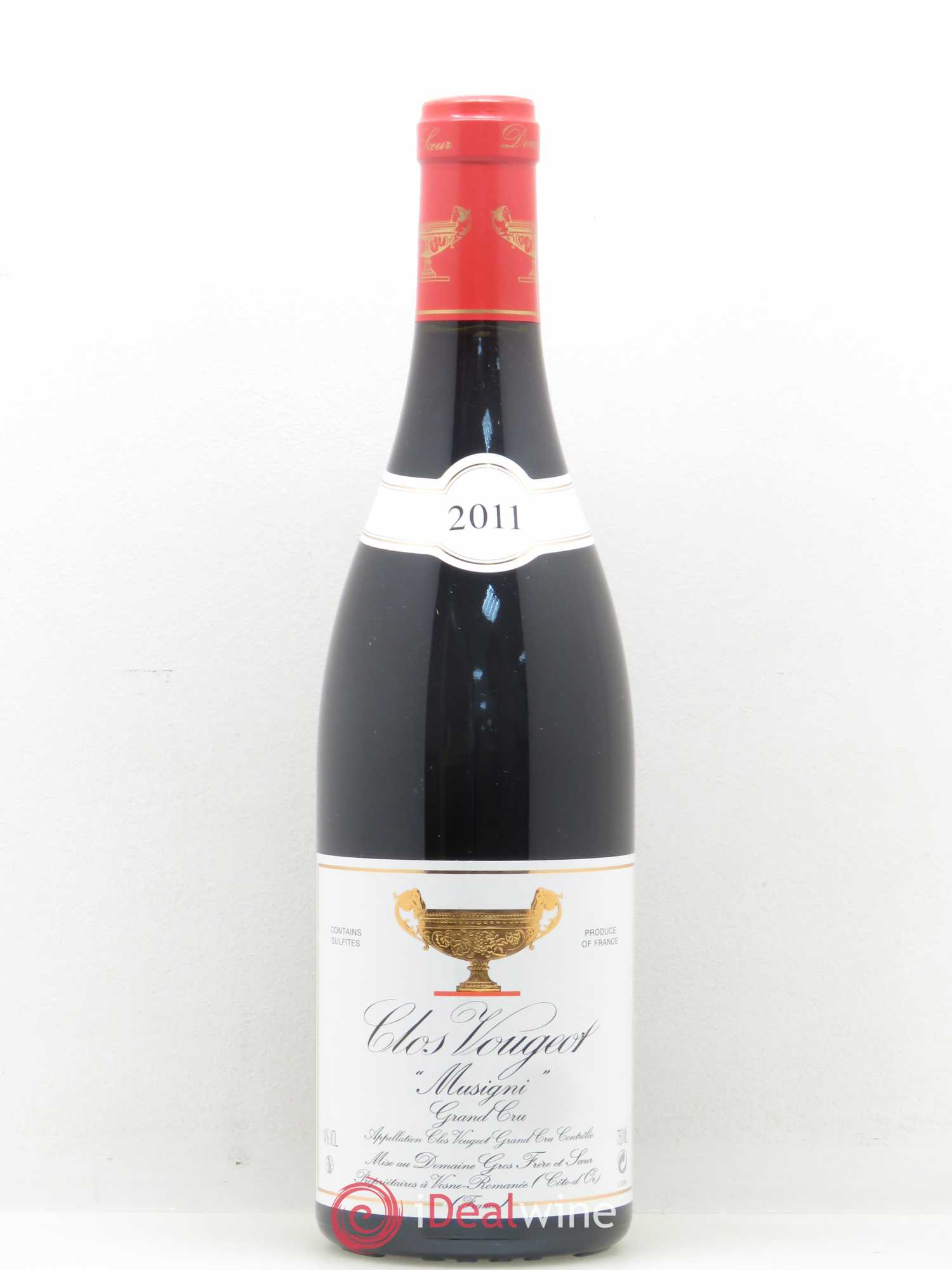 Clos de Vougeot Grand Cru Gros Frère & Soeur Musigni 2011 - Lot de 1 bouteille - 0