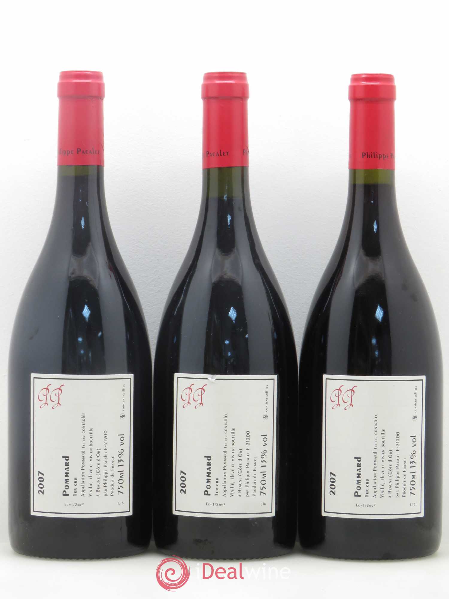Pommard 1er Cru Philippe Pacalet 2007 - Lot de 3 bouteilles - 1
