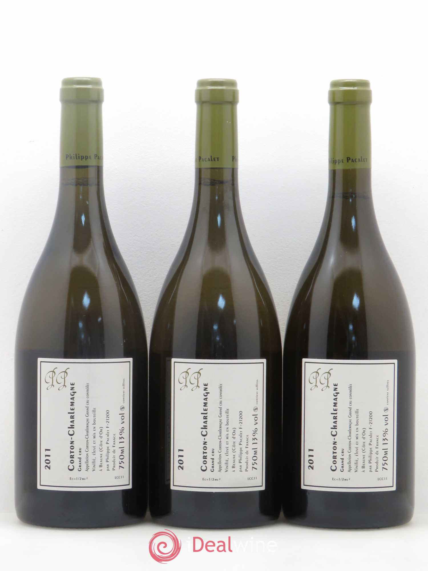 Corton-Charlemagne Grand Cru Philippe Pacalet 2011 - Lot de 3 bouteilles - 1