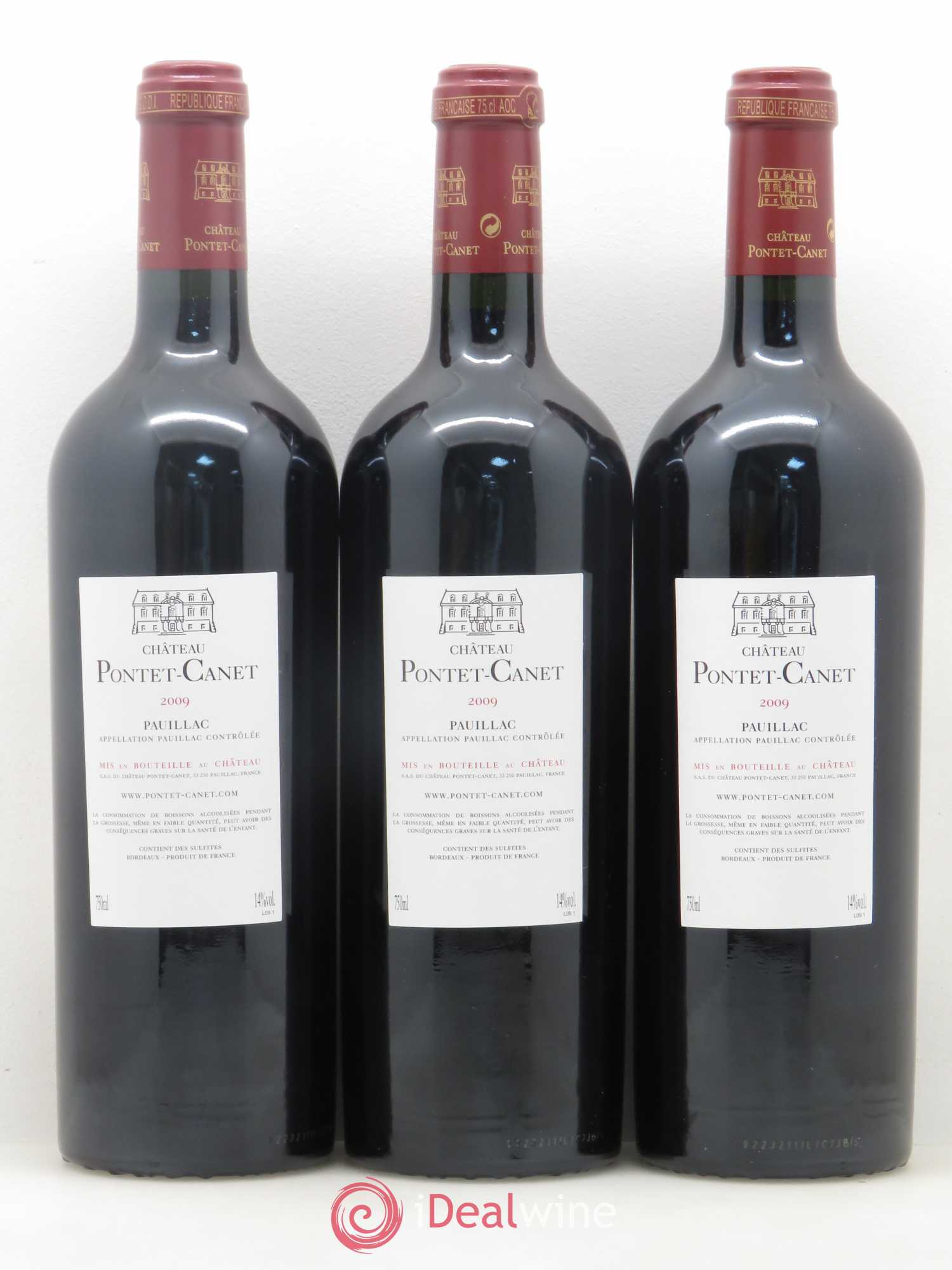 Château Pontet Canet 5ème Grand Cru Classé 2009 - Lot de 12 bouteilles - 2