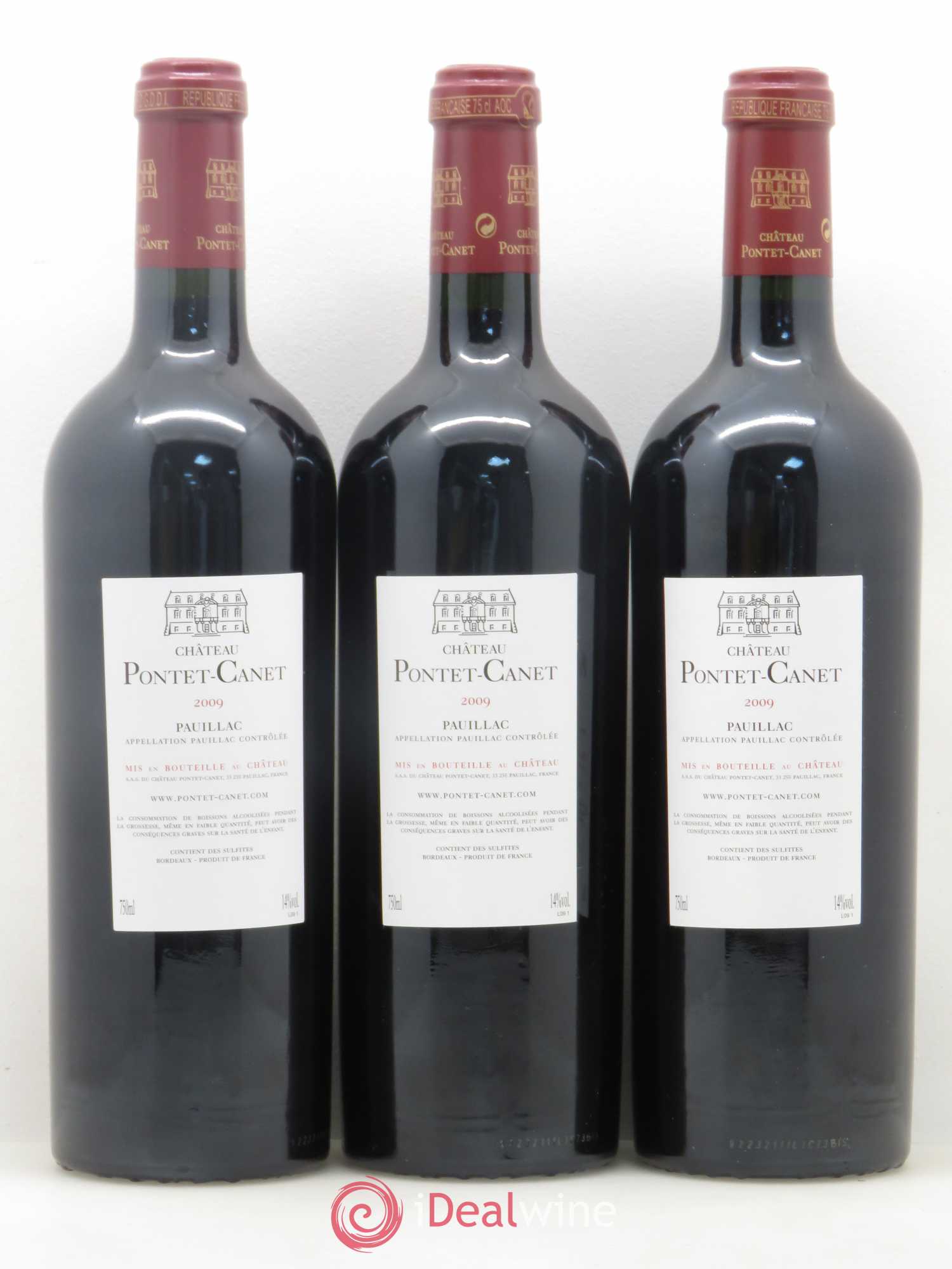 Château Pontet Canet 5ème Grand Cru Classé 2009 - Lot de 12 bouteilles - 8