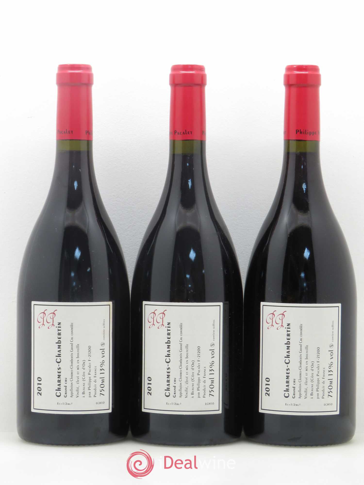 Charmes-Chambertin Grand Cru Philippe Pacalet 2010 - Lot de 3 bouteilles - 1