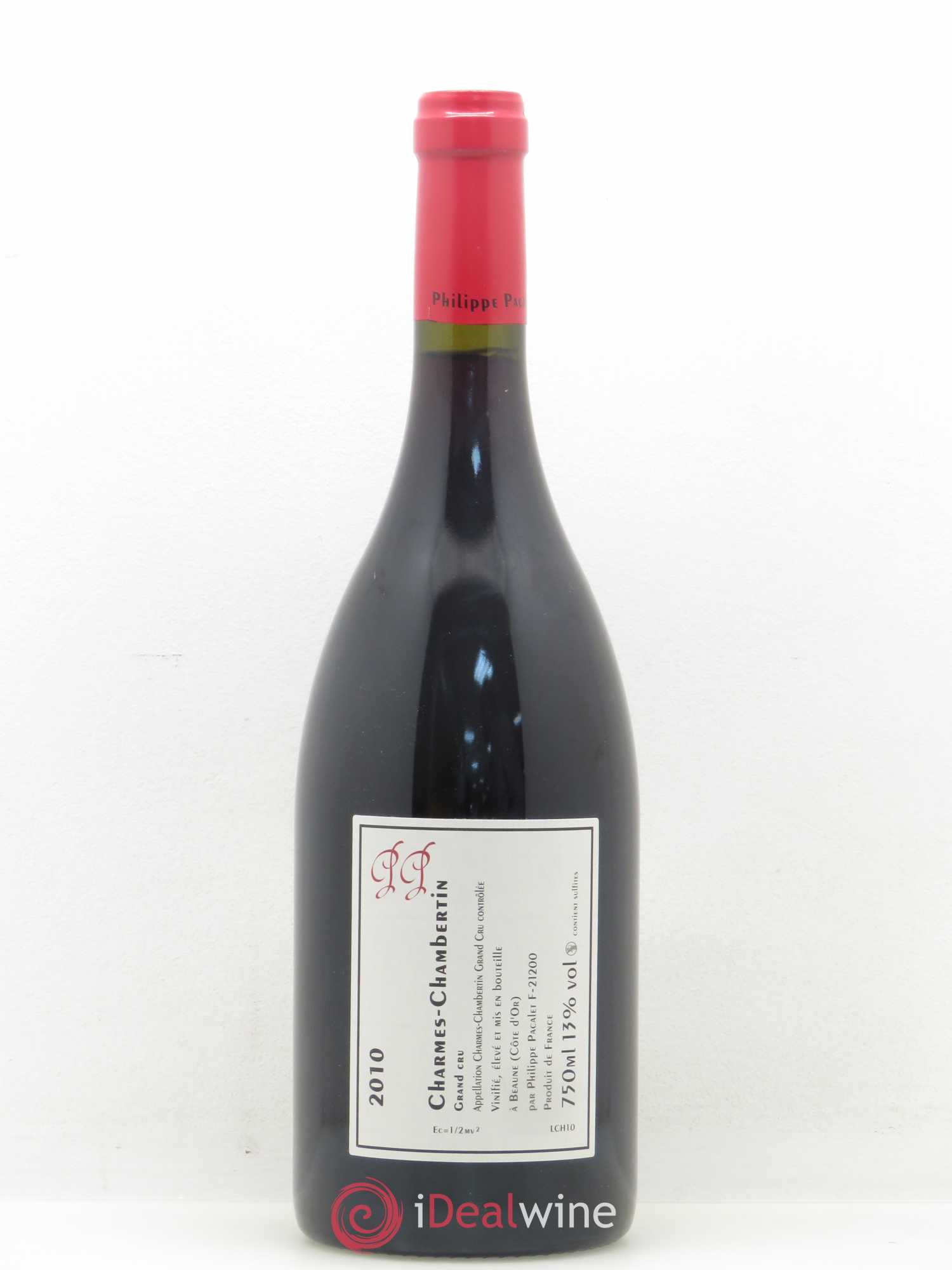 Charmes-Chambertin Grand Cru Philippe Pacalet 2010 - Lot de 1 bouteille - 1