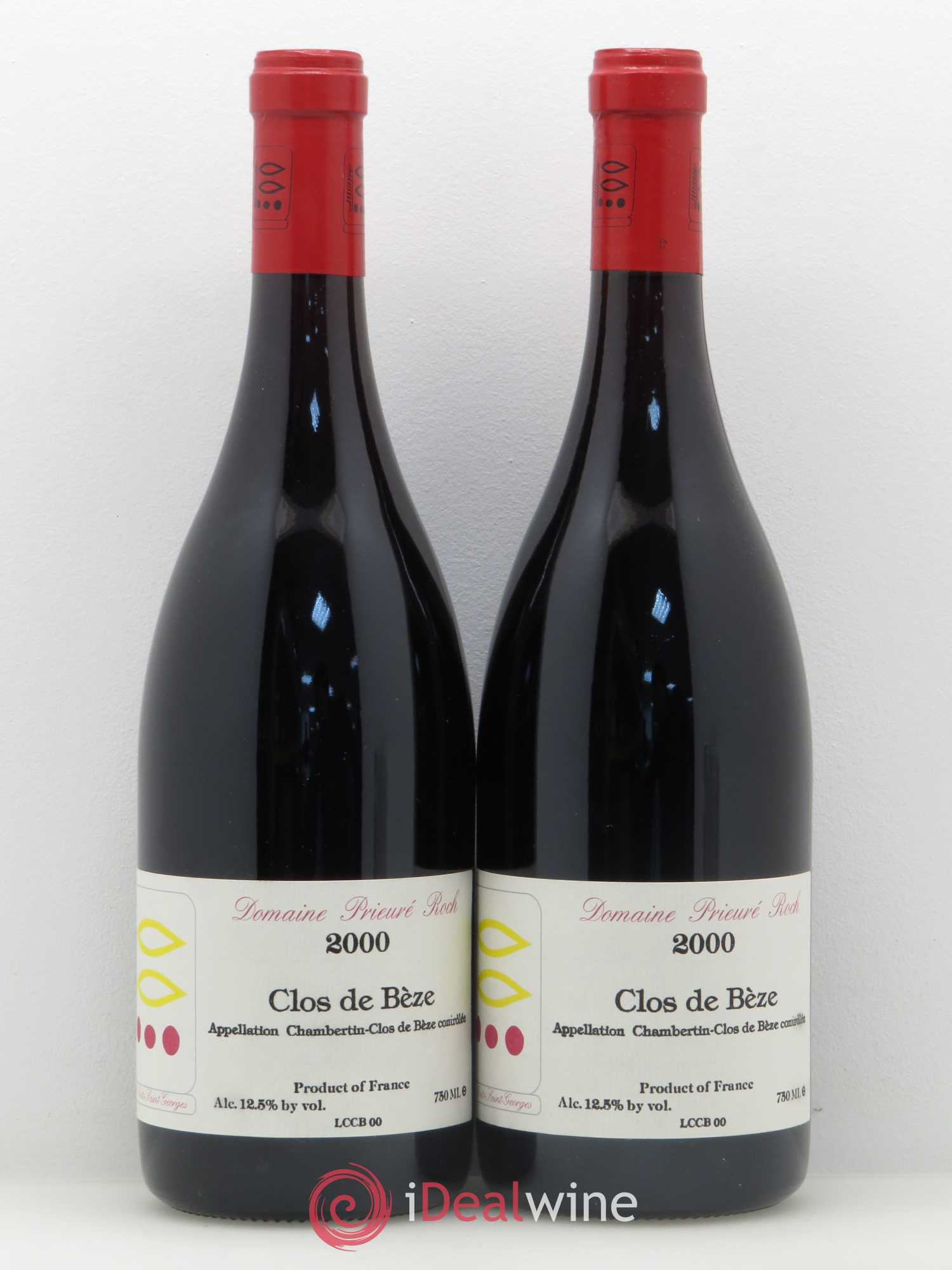 Chambertin Clos de Bèze Grand Cru Prieuré Roch 2000 - Lot de 2 bouteilles - 0