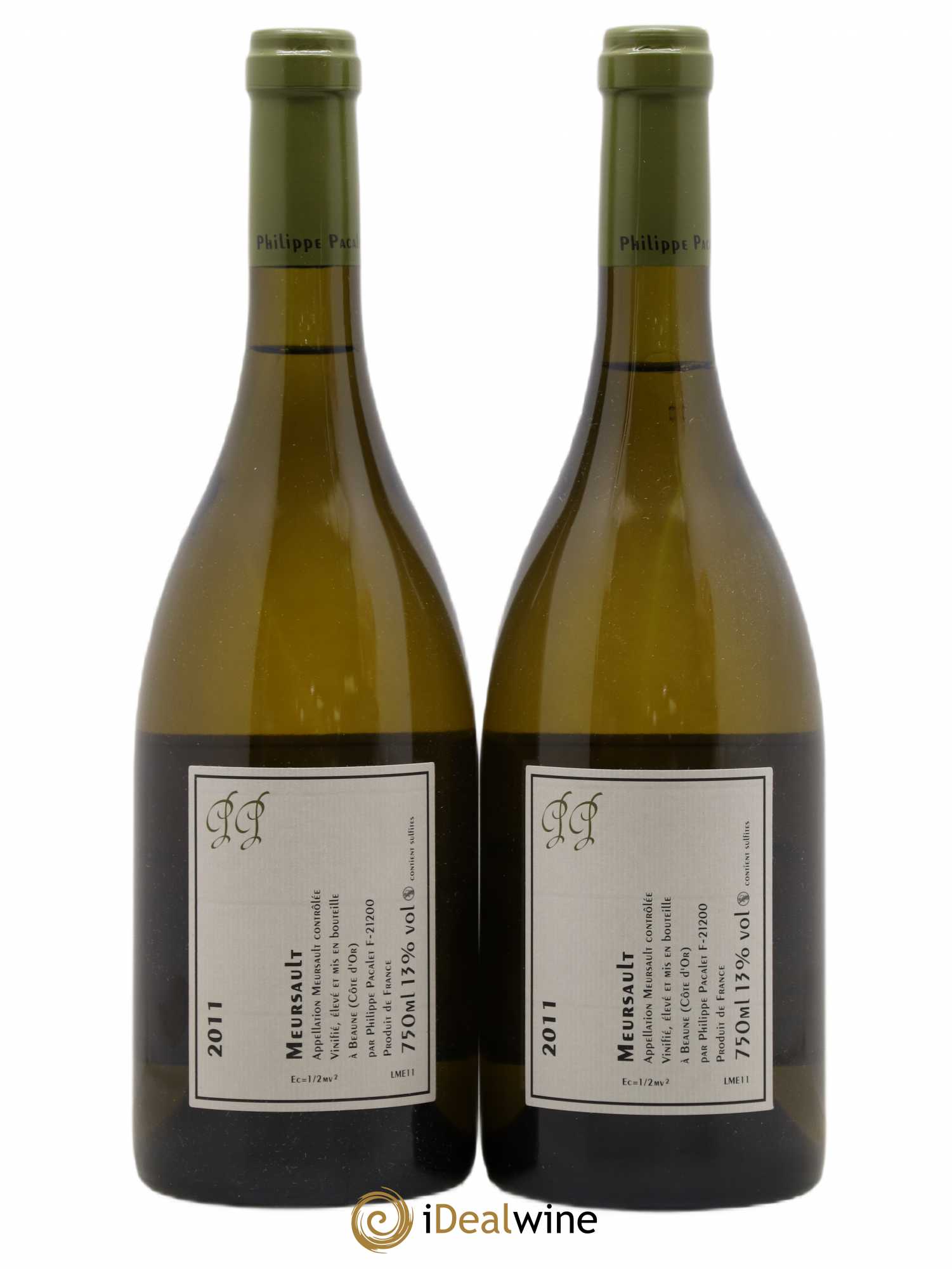 Meursault Philippe Pacalet 2011 - Lot de 2 bouteilles - 1
