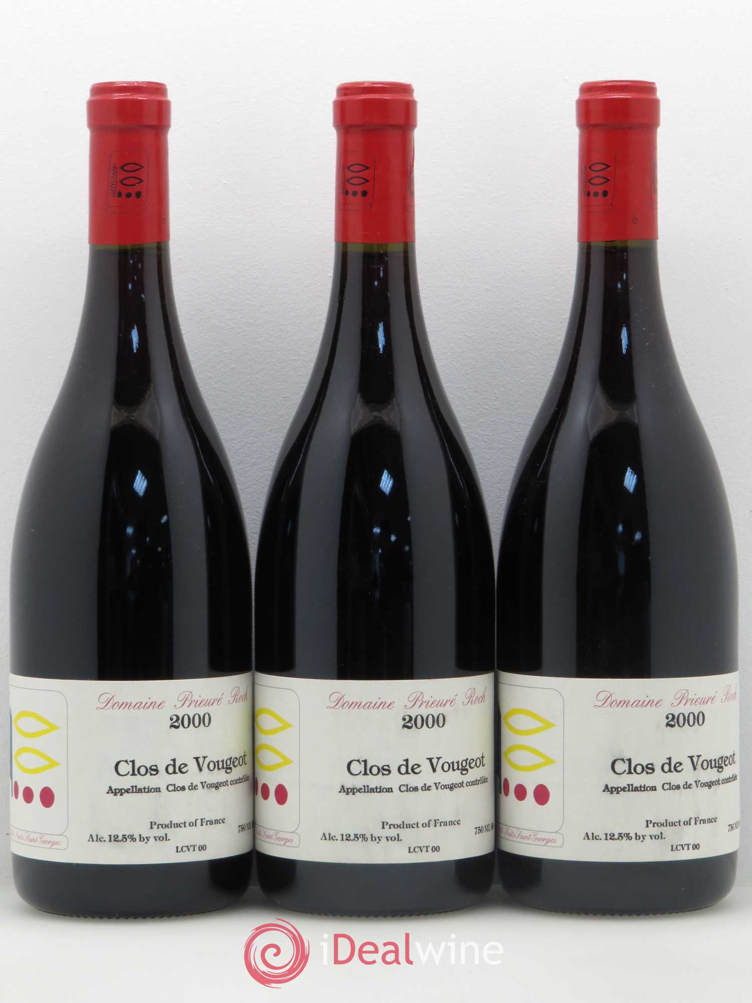 Clos de Vougeot Grand Cru Prieuré Roch 2000 - Lot de 6 bouteilles - 2