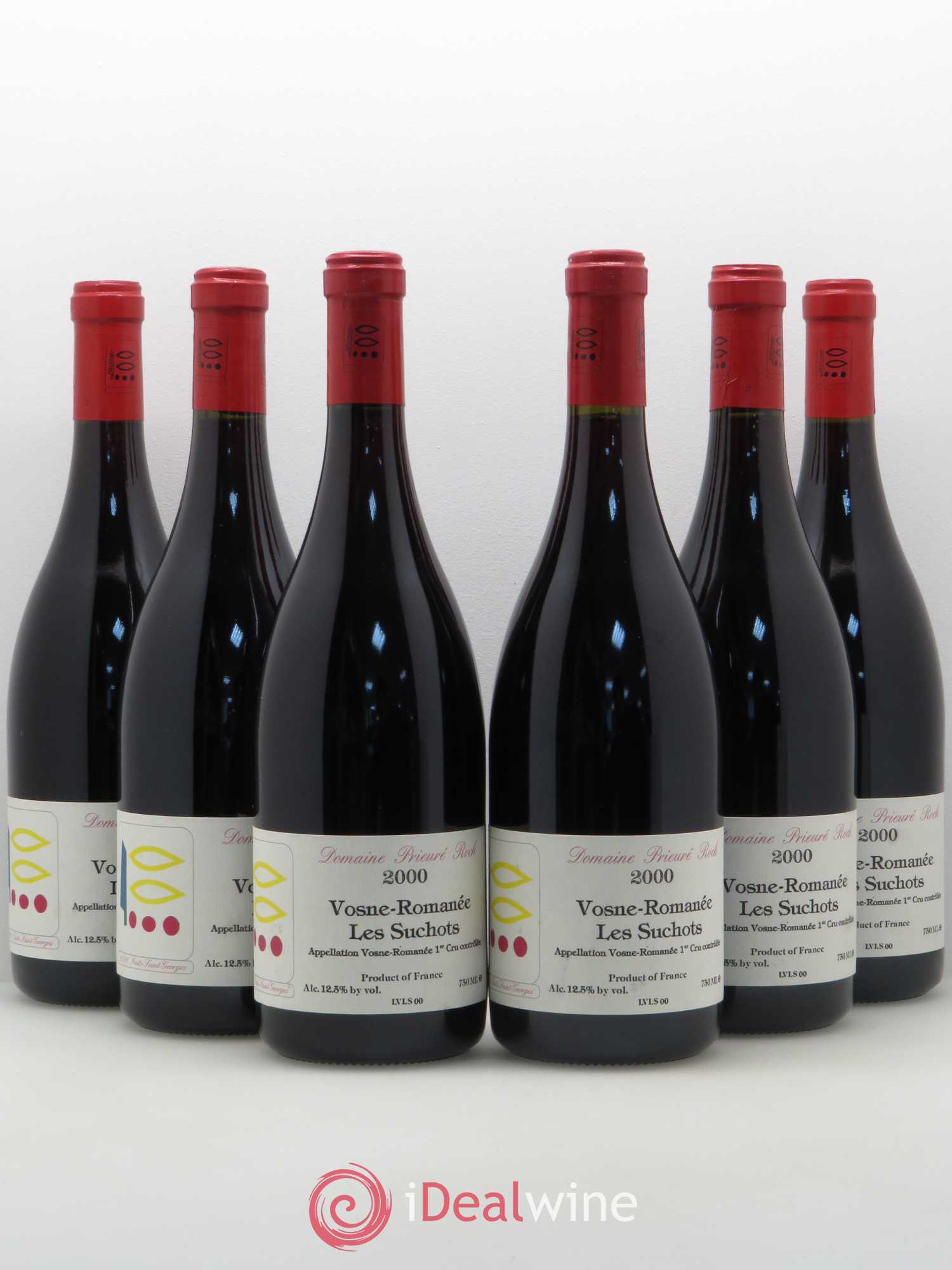 Vosne-Romanée 1er Cru Les Suchots Prieuré Roch 2000 - Lot de 6 bouteilles - 0