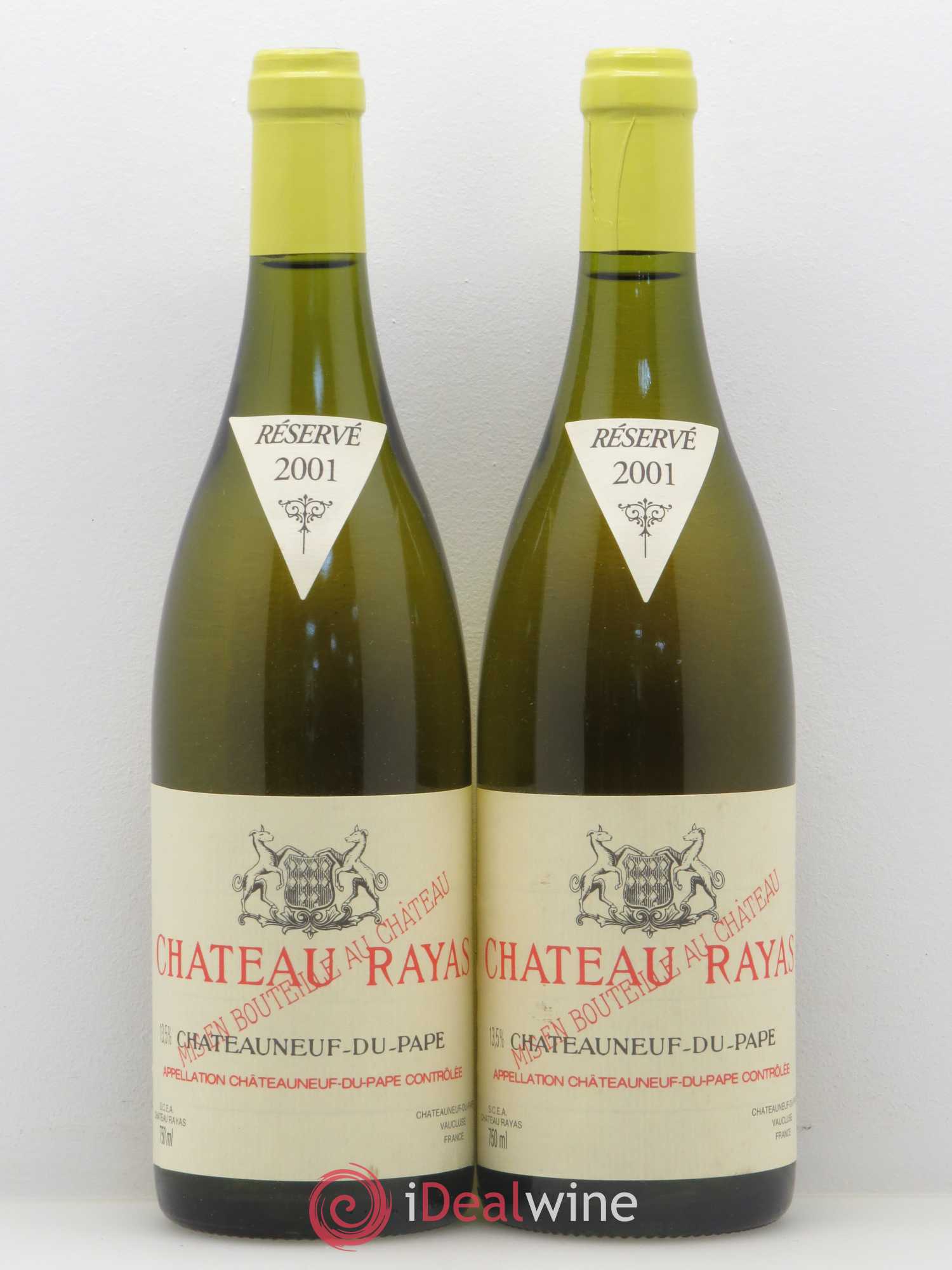 Châteauneuf-du-Pape Château Rayas Emmanuel Reynaud 2001 - Lot de 2 bouteilles - 0