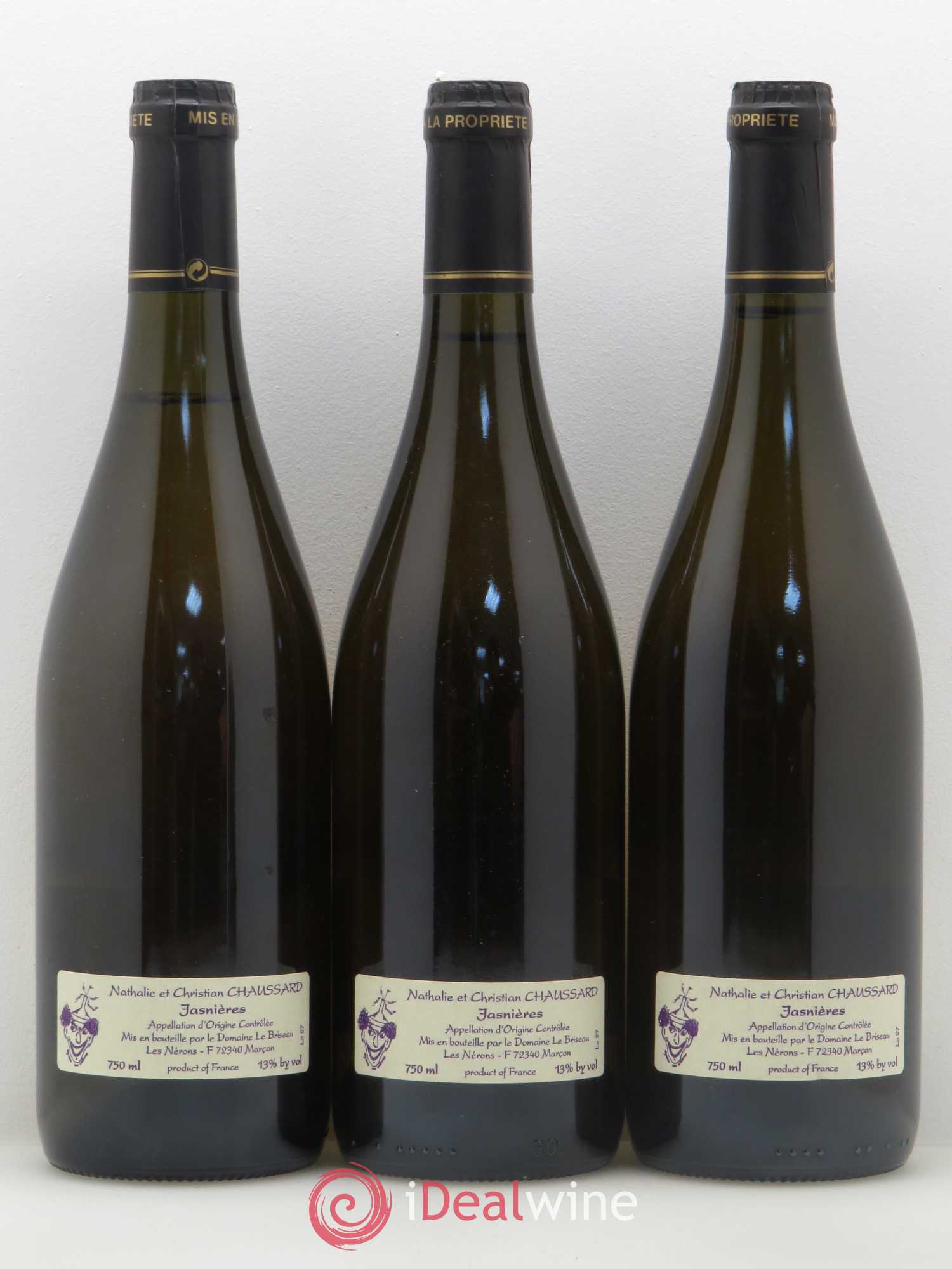 Jasnières Clos des Longues Vignes Domaine le Briseau 1970 - Posten von 12 Flaschen - 6
