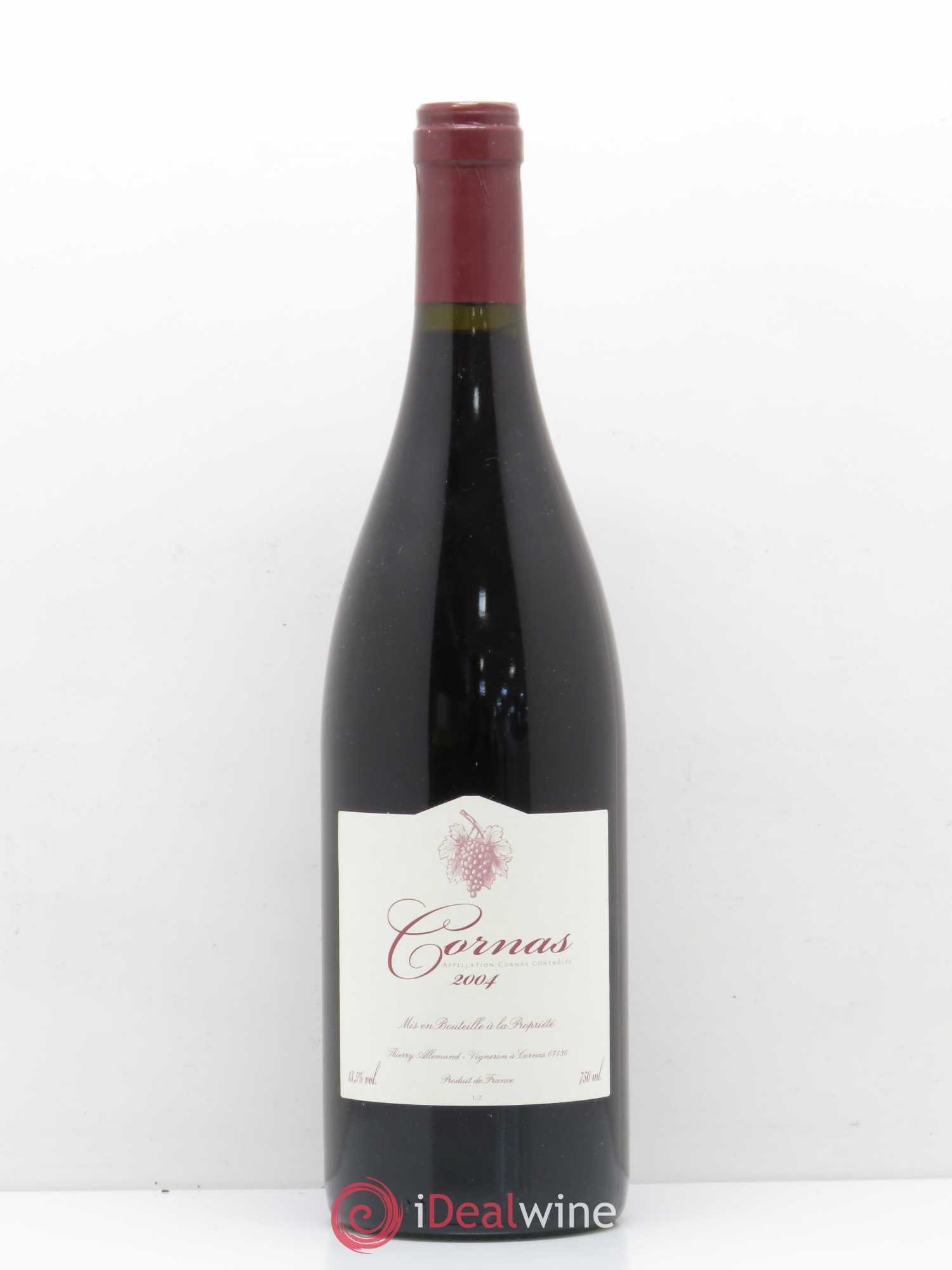Cornas Thierry Allemand Cuvée sans souffre 2004 - Posten von 1 Flasche - 0