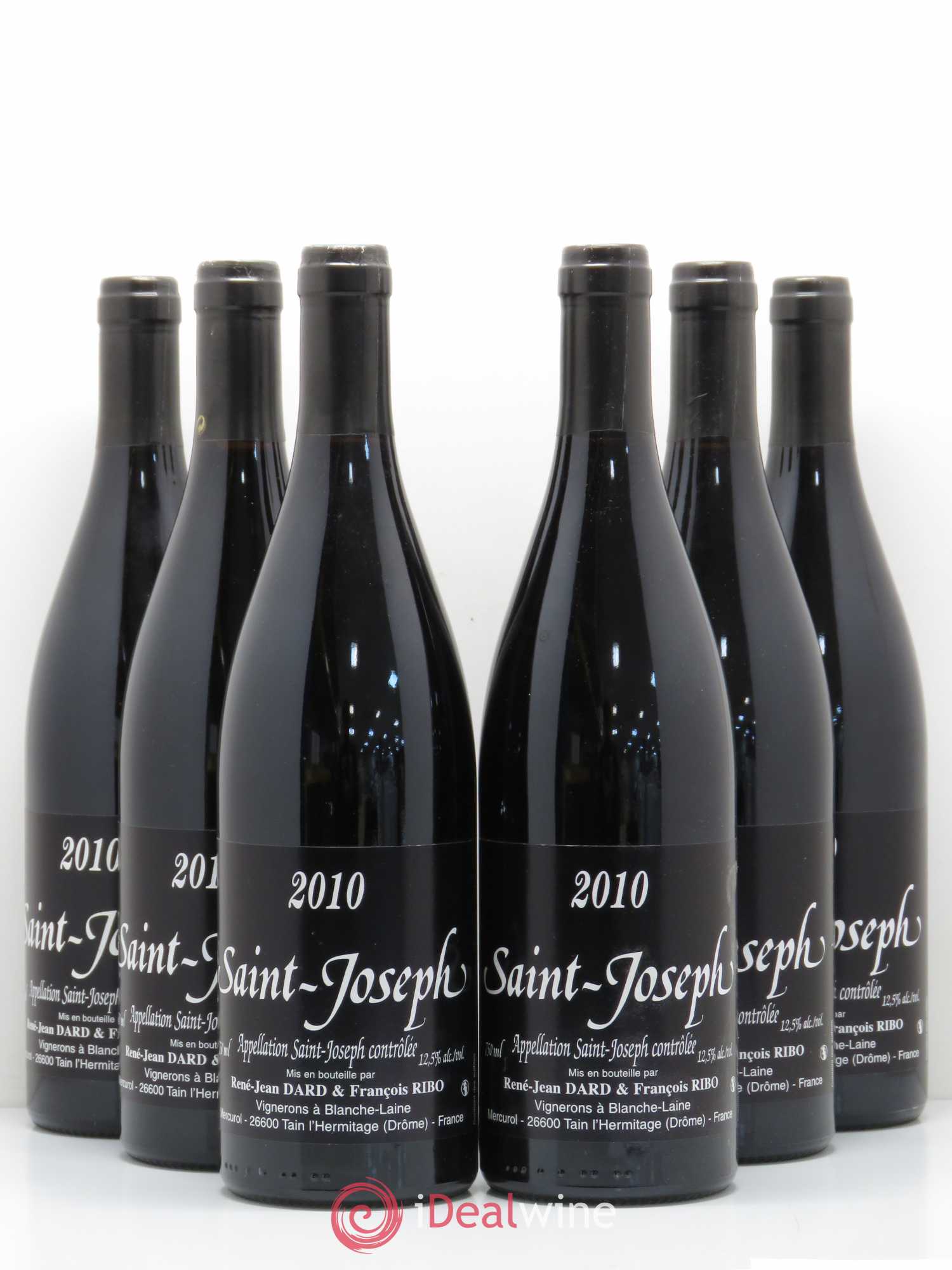 Saint-Joseph Réné-Jean Dard et François Ribo 2010 - Lot de 6 bouteilles - 0