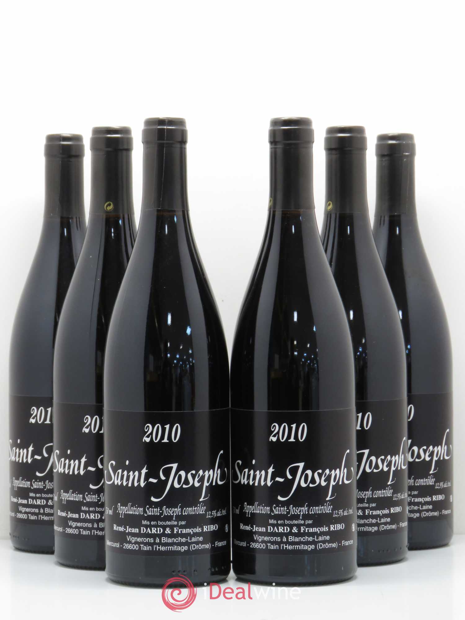 Saint-Joseph Réné-Jean Dard et François Ribo 2010 - Lot de 6 bouteilles - 0