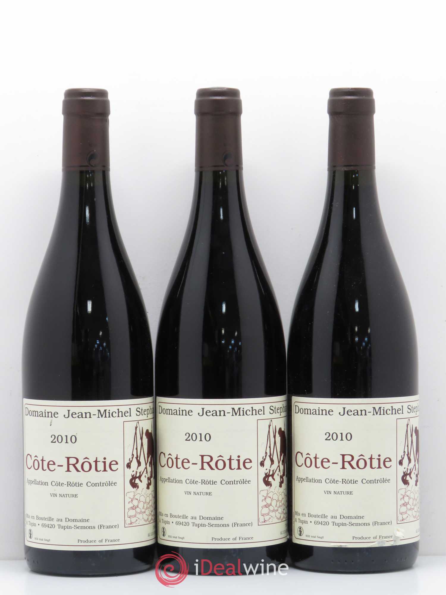 Côte-Rôtie Jean-Michel Stephan 2010 - Lot de 3 bouteilles - 0