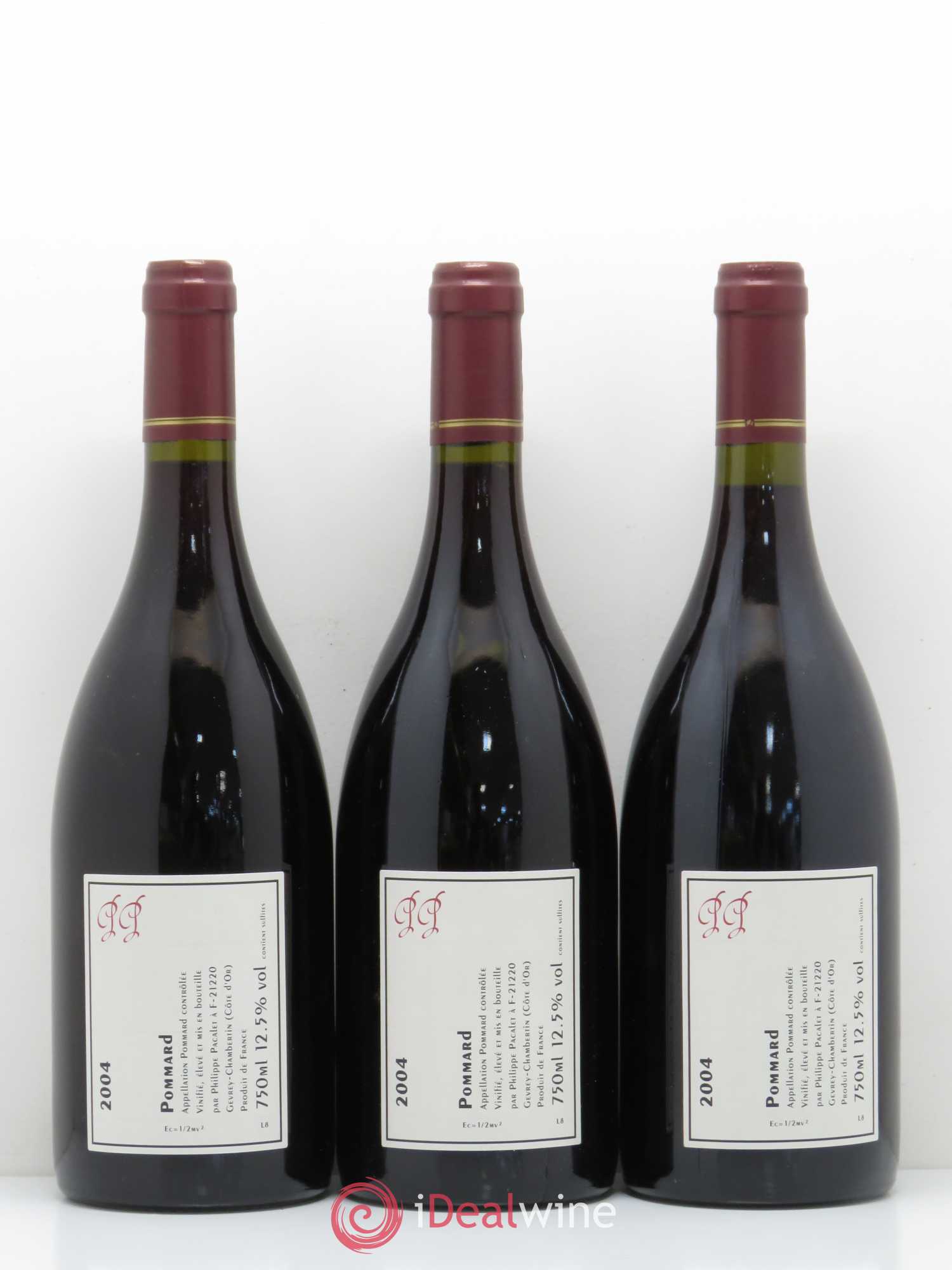 Pommard Philippe Pacalet 2004 - Lot de 3 bouteilles - 1