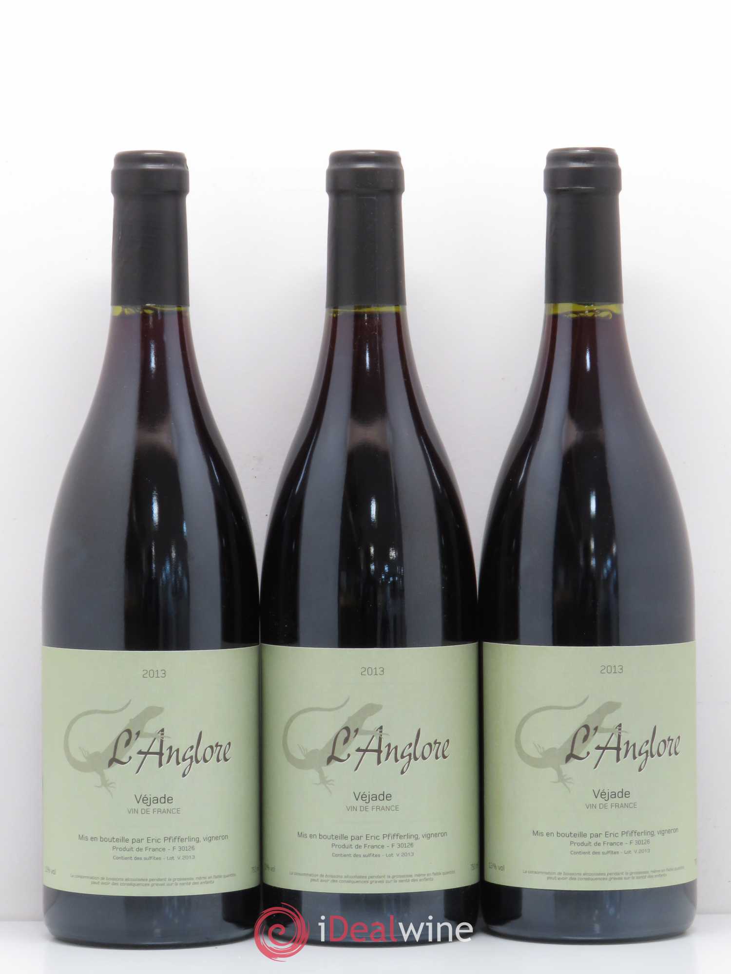 Vin de France Véjade L'Anglore Eric Pfifferling 2013 - Lot de 3 bouteilles - 0