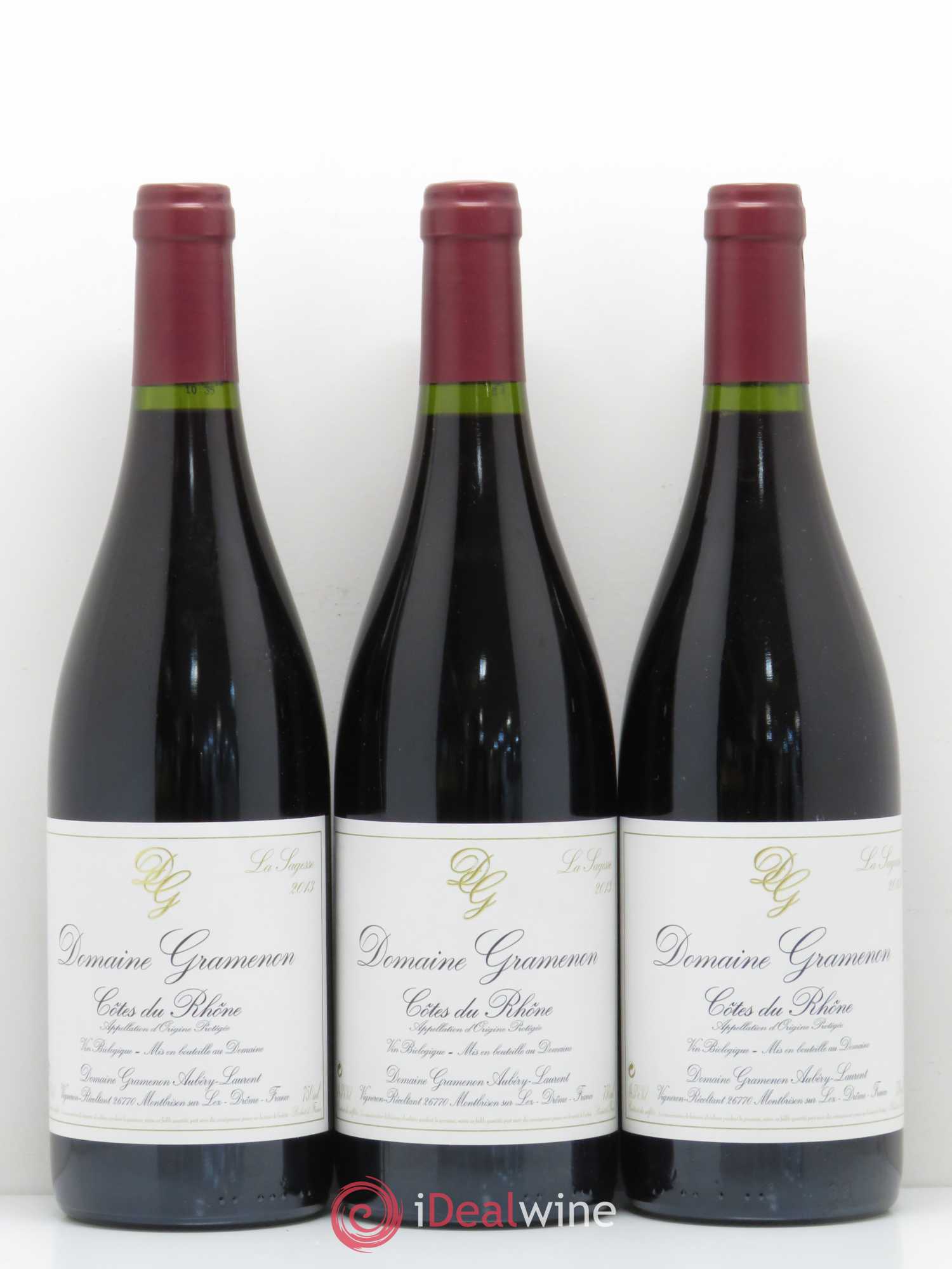 Côtes-du-Rhône La Sagesse Domaine Gramenon 2013 - Posten von 3 Flaschen - 0
