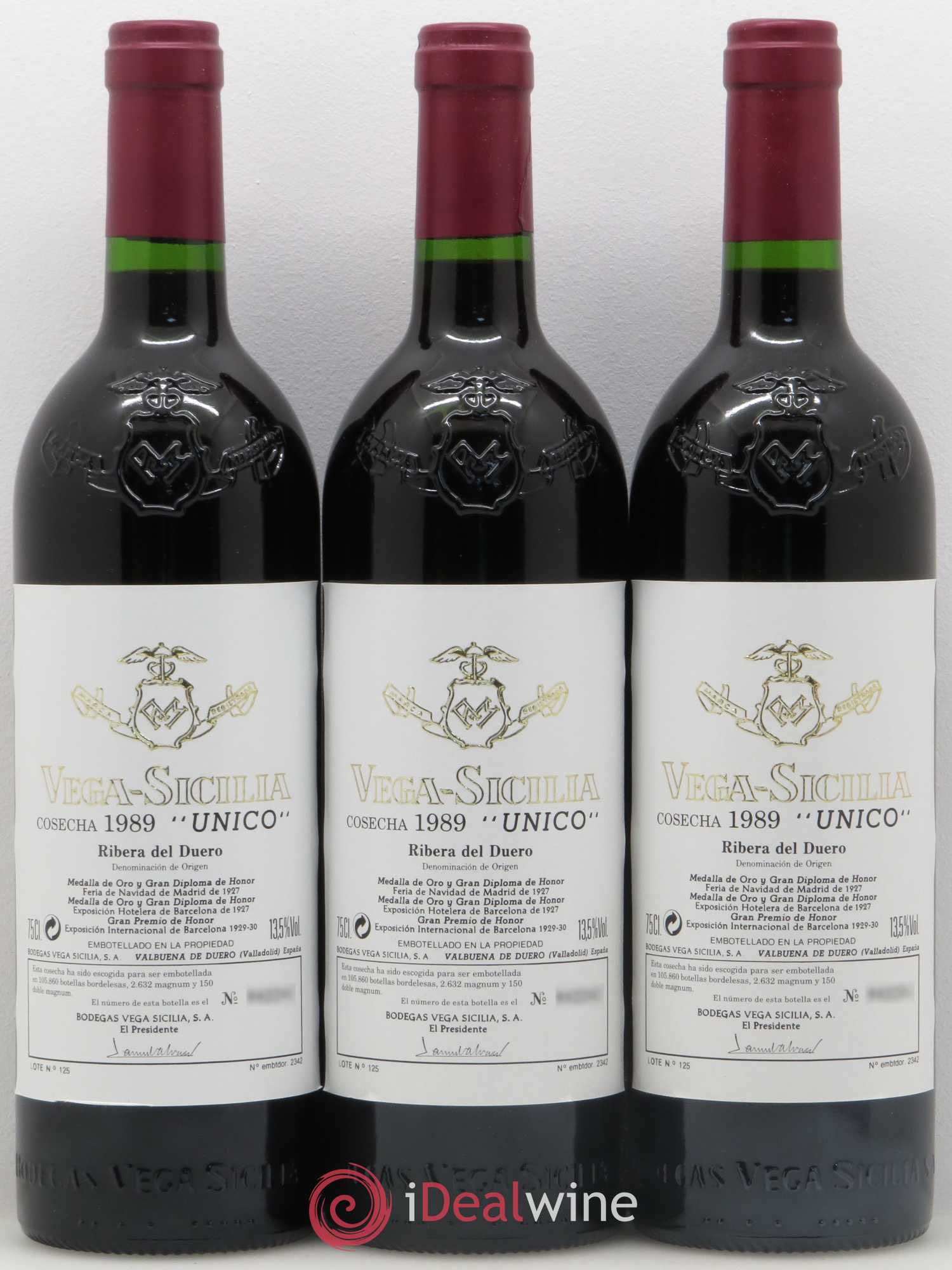 Ribera Del Duero DO Vega Sicilia Unico Famille Alvarez 1989 - Lot de 12 bouteilles - 5