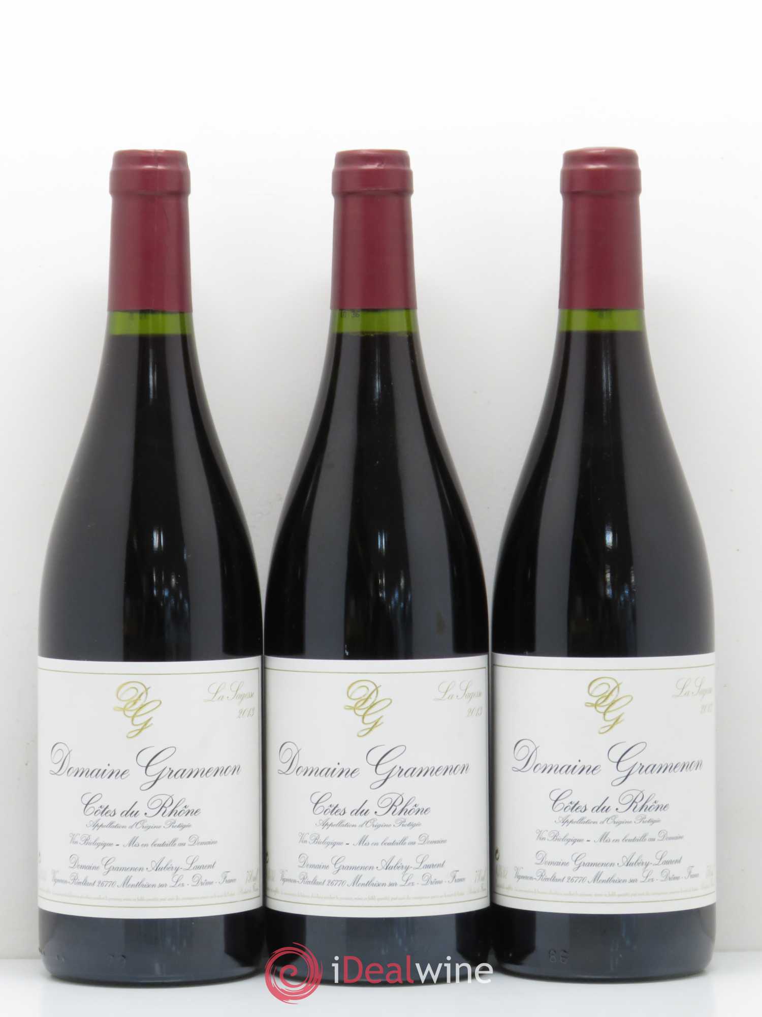 Côtes-du-Rhône La Sagesse Domaine Gramenon 2013 - Posten von 3 Flaschen - 0